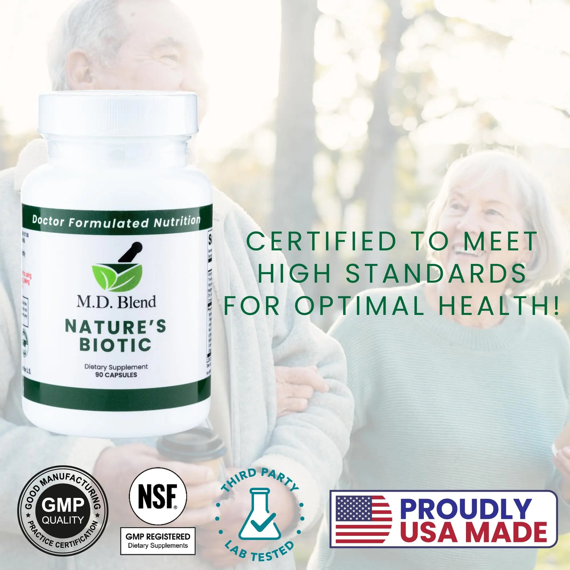 M.D. Blend Nature’s Biotic & Allergy Expert Bundle for Immune Support, Seasonal Allergy Relief, Respiratory Wellness, Quercetin and Bromelain, NAC Nettle Root Vitamins & Minerals Plant-Based Capsules M.D. Blendnz supplements