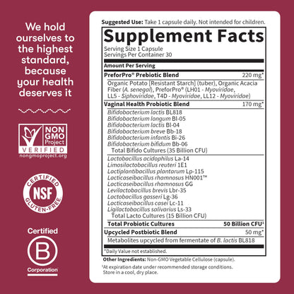 Garden of Life Dr Formulated Once Daily 3-in-1 Complete Prebiotics, Postbiotics & Probiotics for Women, PRE + PRO + POSTBIOTIC Supplement for Women’s Digestive Garden of LifeUS supplements