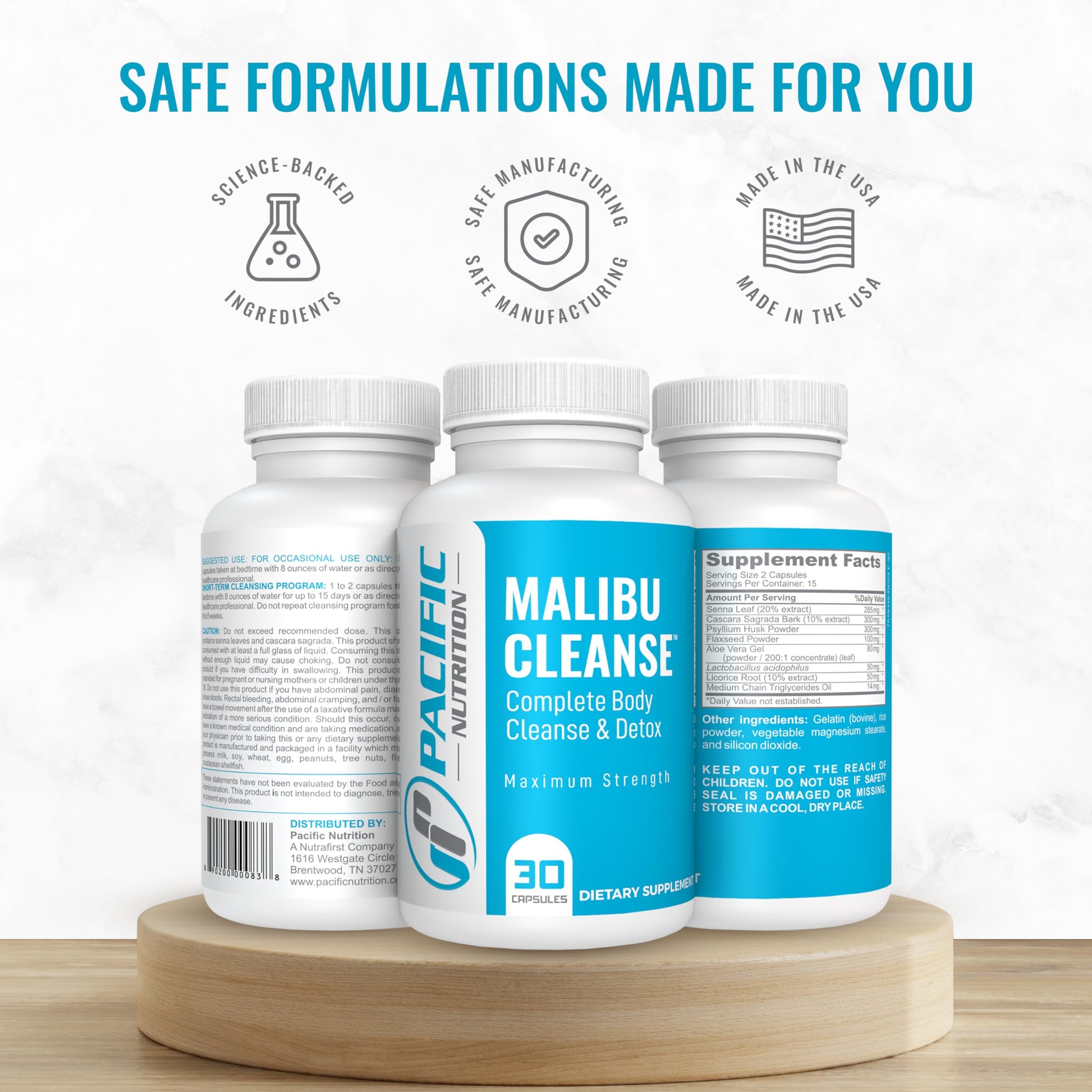 Pacific Nutrition Full Body Detox - Malibu Cleanse Complete Body & Intestinal Cleanse Pacific NutritionAu supplements