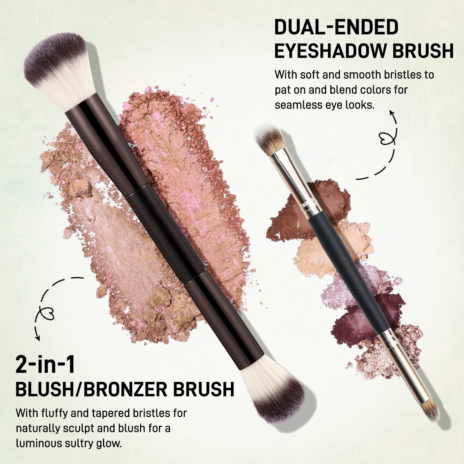 UCANBE Full Size Baked Makeup Palette Set - Include Blush, Bronzer, 8 Eyeshadows & Brushes, Pigmented All-in-One Face & Eye Compact Powder Beauty Holiday Gift Kit for Starter & Pros, Travel Friendly UCANBEAu supplements