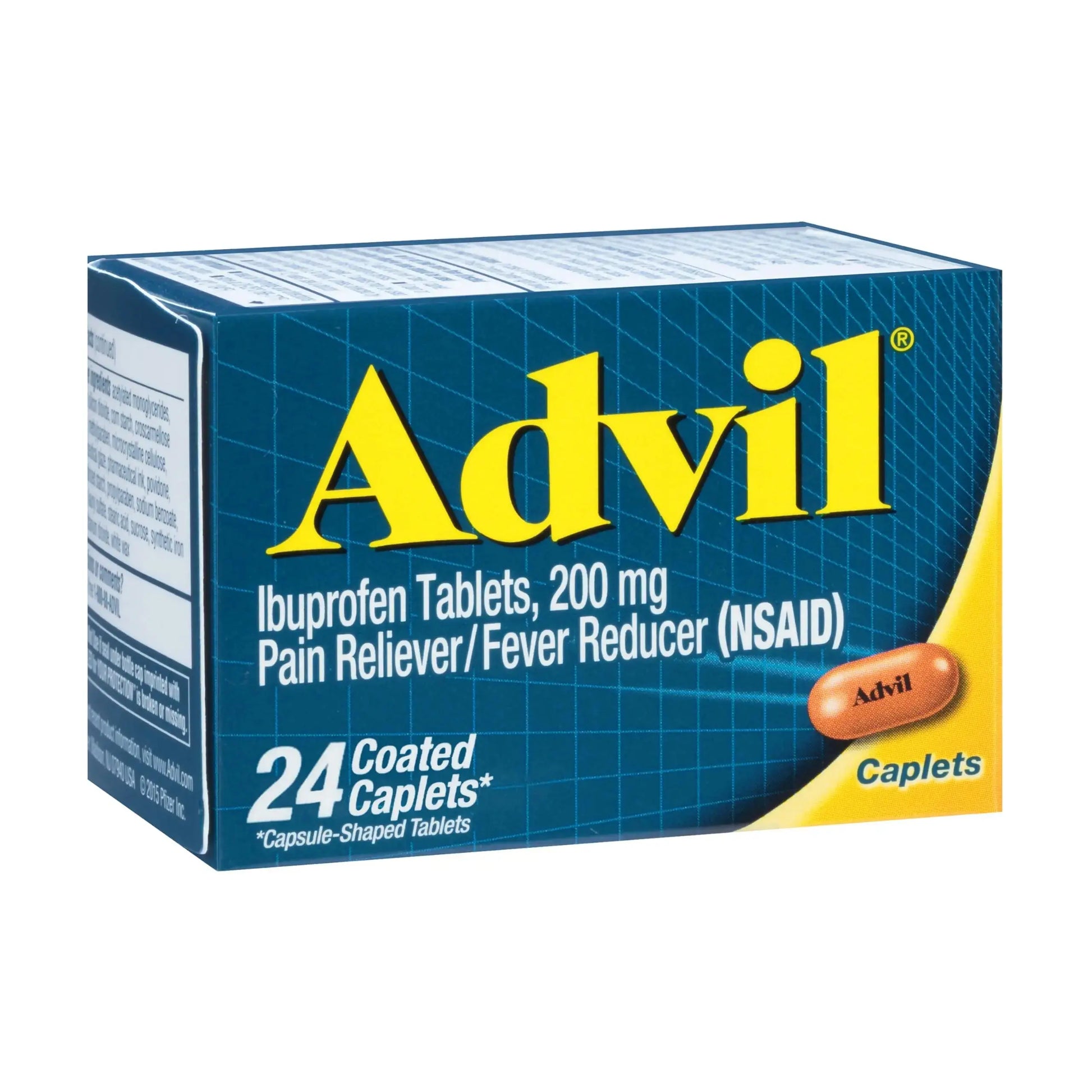 Advil Ibuprofen Coated Caplets Pain Reliever and Fever Reducer 200 Milligram 24Ct AdvilAu supplements