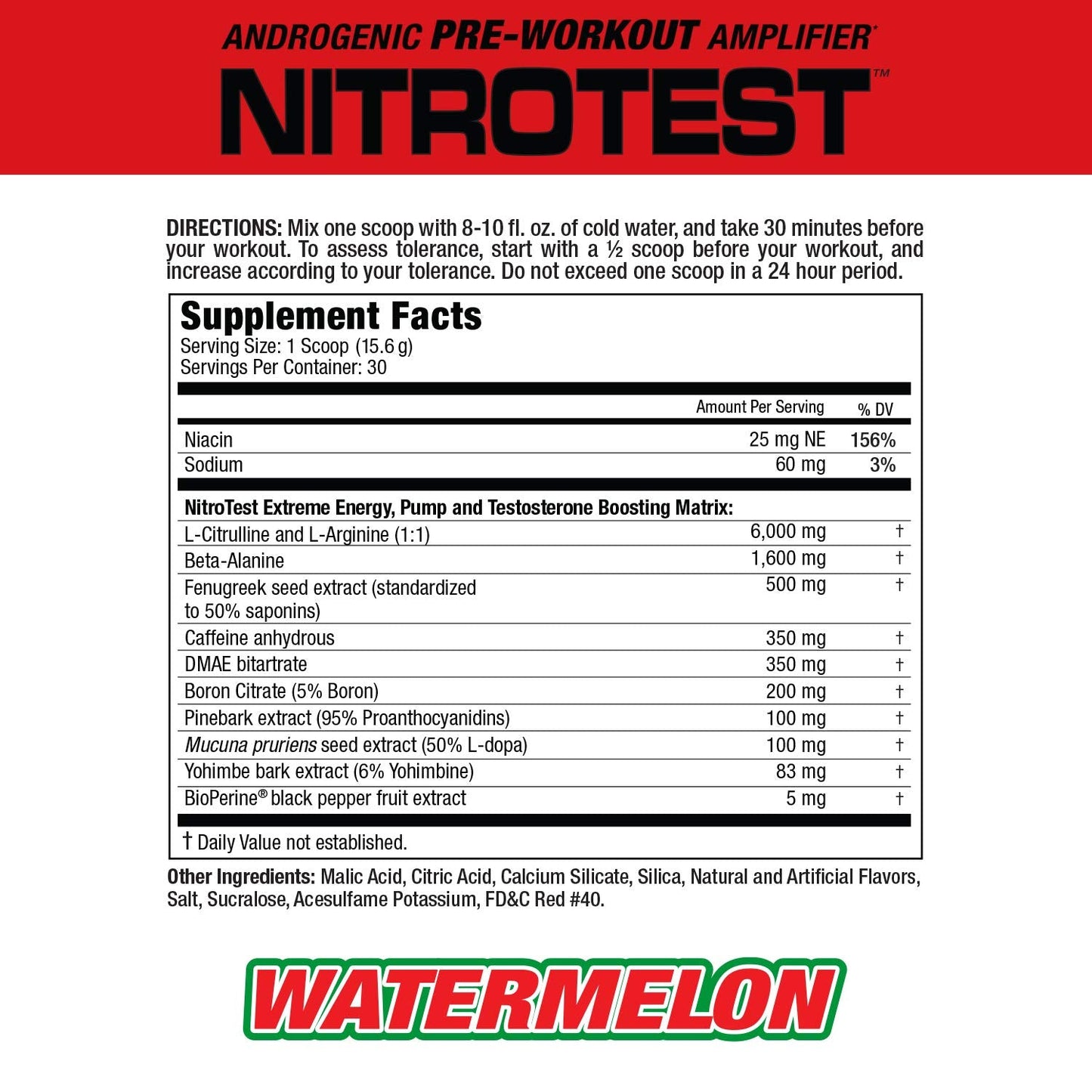 MuscleMeds Nitrotest Pre-Workout Supplement Drink, Boost Nitric Oxide, Testosterone MuscleMedsUS supplements