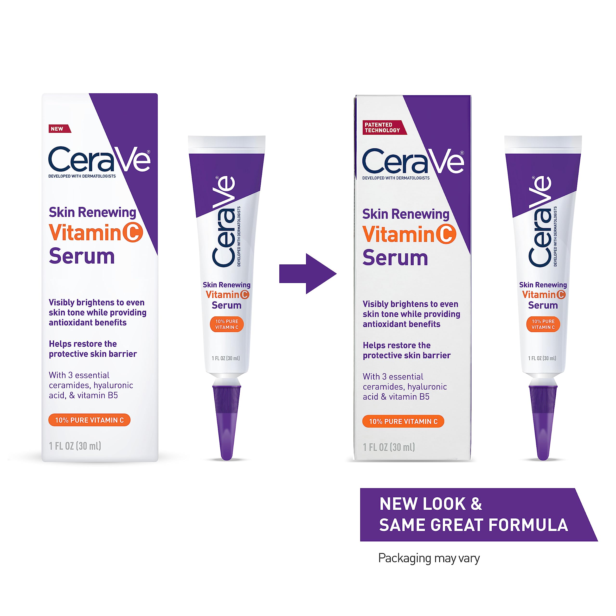 CeraVe Vitamin C Serum with Hyaluronic Acid | Skin Brightening Serum for Face CeraVeUS supplements