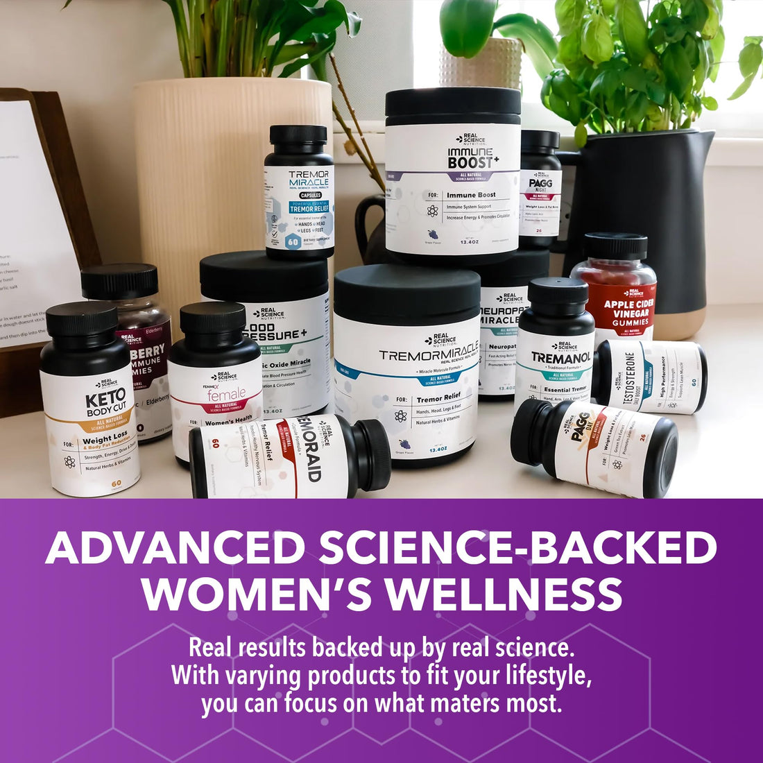 Real Science Perimenopause Supplements for Women for Hormone Balance & Energy Support – Nitric Oxide Formula with Vinitrox, GABA & Essential Vitamins for Hot Flashes, Mood & Energy – 60 Caps Real Science NutritionAu supplements