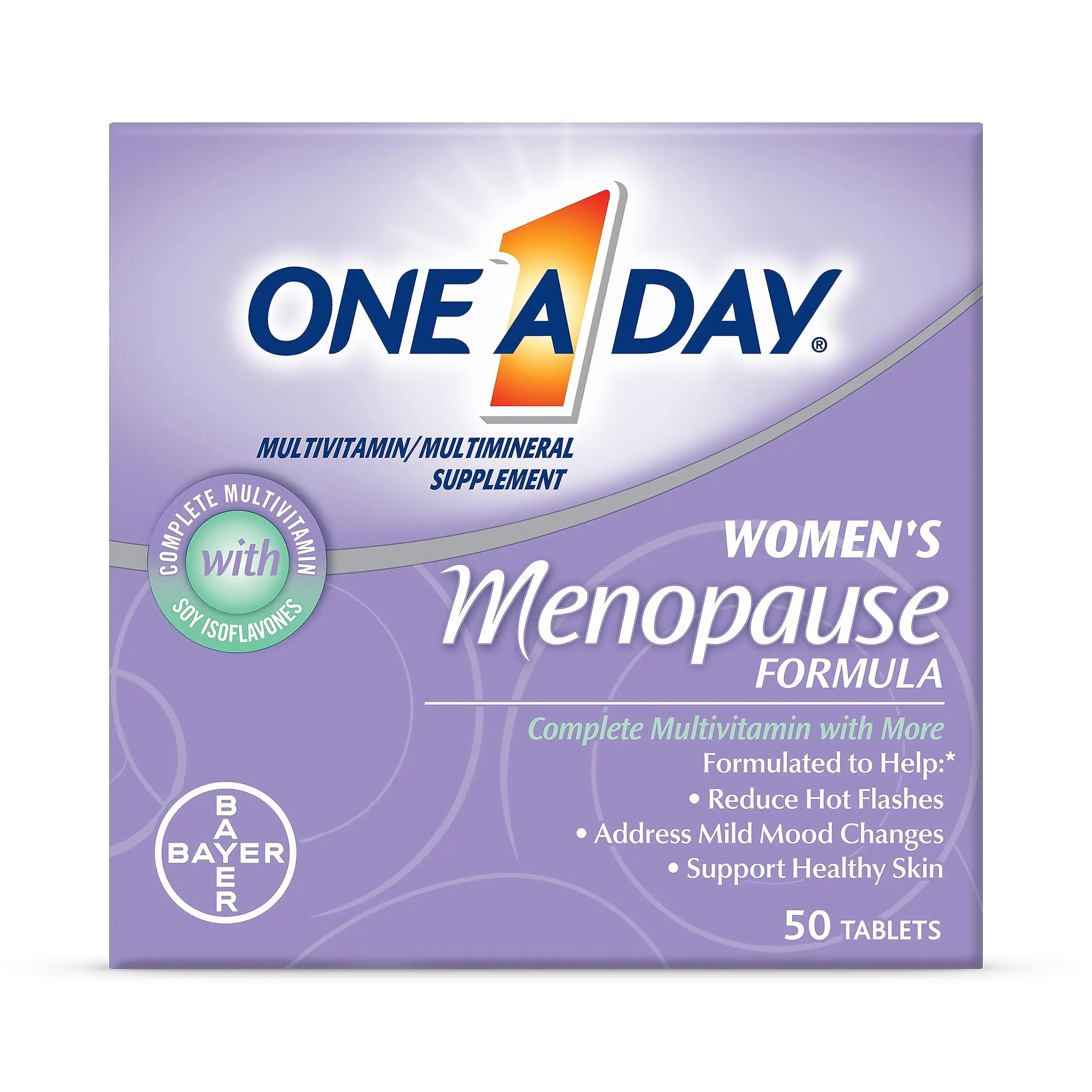 One A Day Women's Menopause Multivitamin with Vitamin A, Vitamin C, Vitamin D, Vitamin E and Zinc for Immune Health Support, Bone health, 50 Count ONE A DAYAu supplements