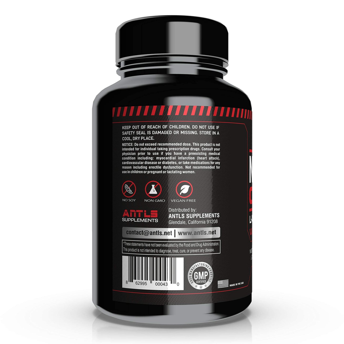 Nitric Oxide Supplement Booster Complex L Arginine 4000mg,L Citrulline, AAKG,Beet Root ANTLS SupplementsUS supplements