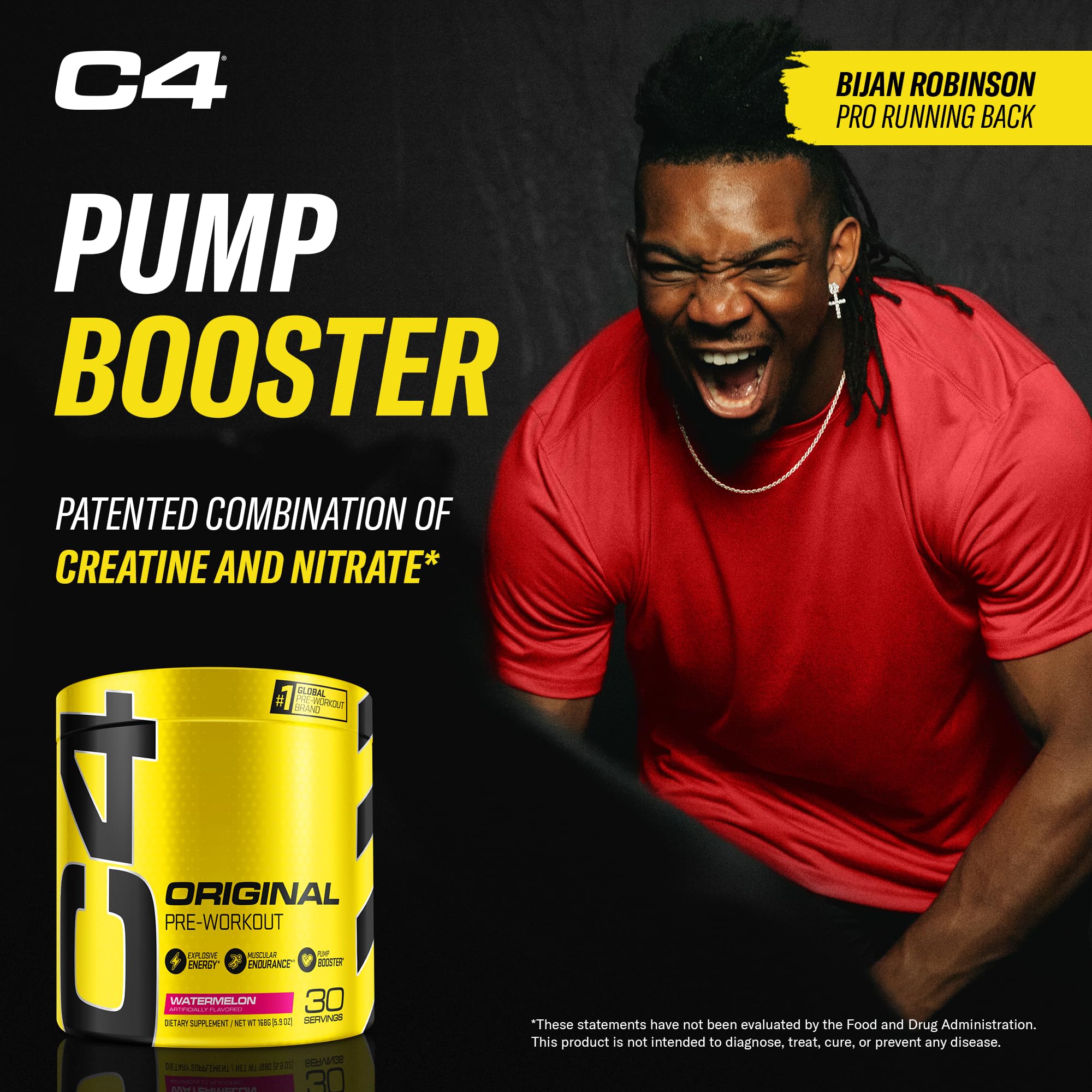 Cellucor C4 Original Pre Workout Powder Watermelon Sugar Free Preworkout Energy CellucorUS supplements