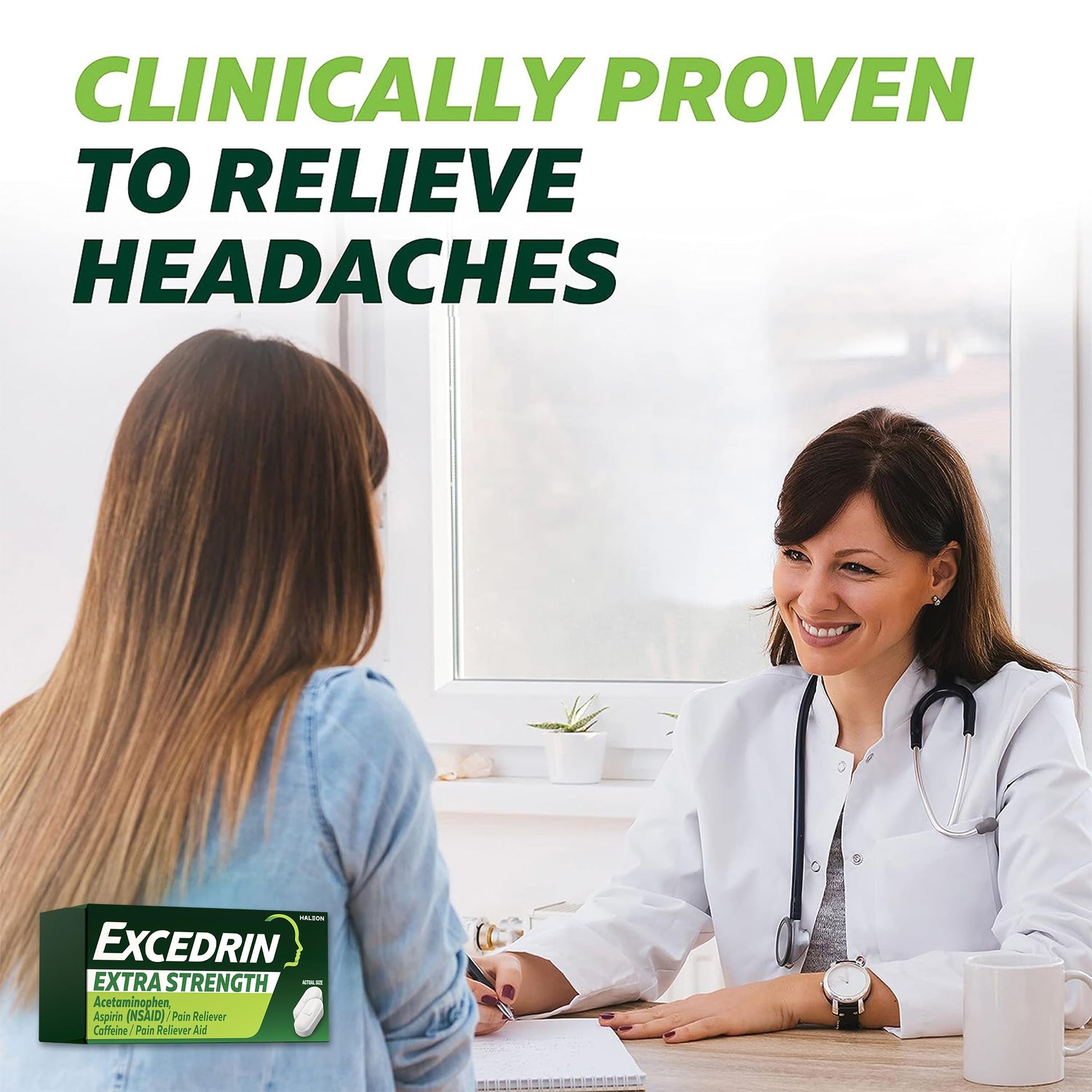 Excedrin Extra Strength Pain Relief Caplets for Headache Relief, Acetaminophen 250mg, Aspirin 250mg, Caffeine 65mg, Pain Reliever, 200 Count ExcedrinAu supplements
