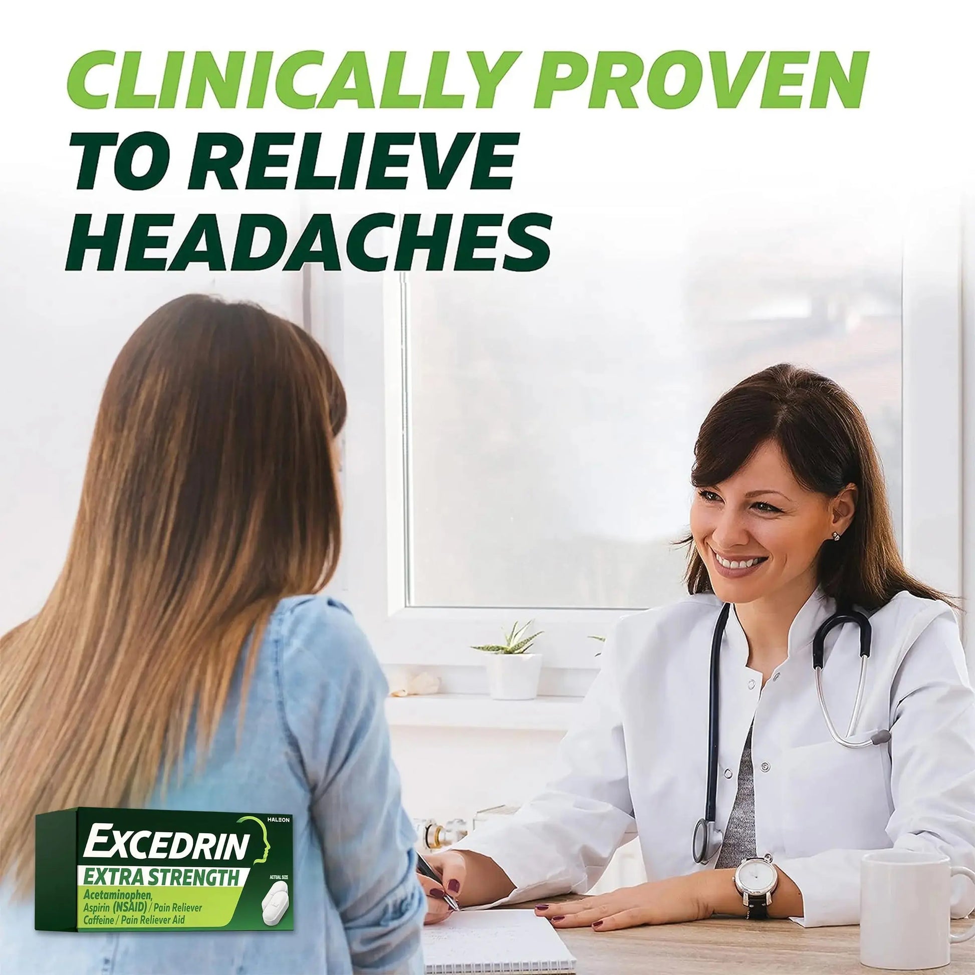 Excedrin Extra Strength Caplets for Headache Pain Relief, Acetaminophen 250mg, Aspirin 250mg, Caffeine 65mg, Pain Reliever, 24 count ExcedrinAu supplements