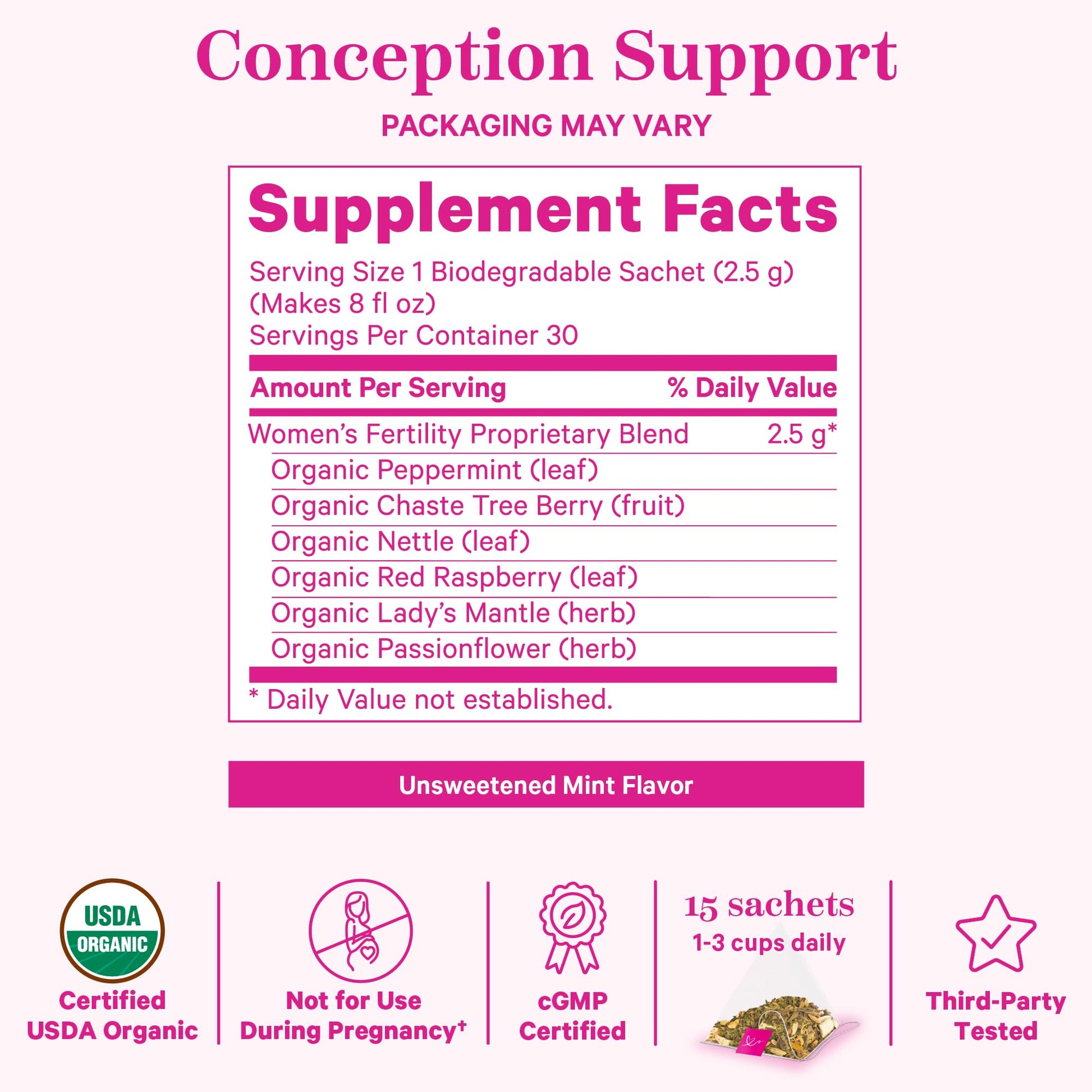 Pink Stork Fertility Bundle for Women – Conception Tea + Prenatal Vitamin Support with Inositol, Vitex, Folate & Ashwagandha – Supports Hormone Balance, Cycle Health & Preconception Wellness Pink StorkAu supplements