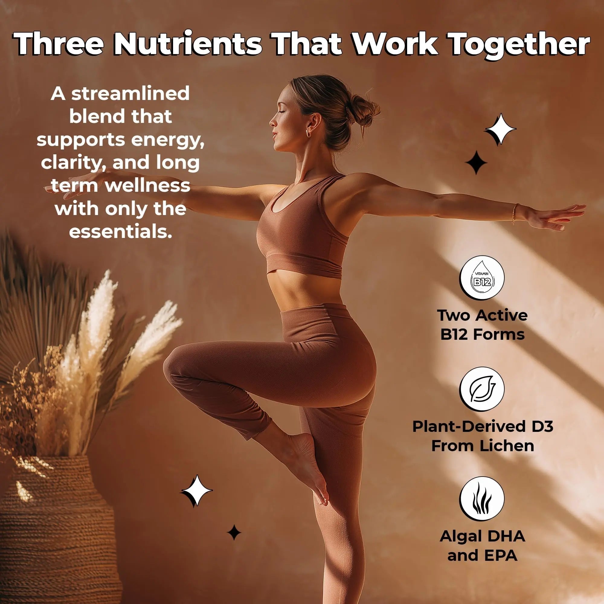 Future Kind 3 in 1 Daily Multivitamin - for Energy, Clarity, Active Wellness Support with B12, D3, and Algal Omega-3 - Essential Vegan Multivitamin for Women & Men Future KindAu supplements