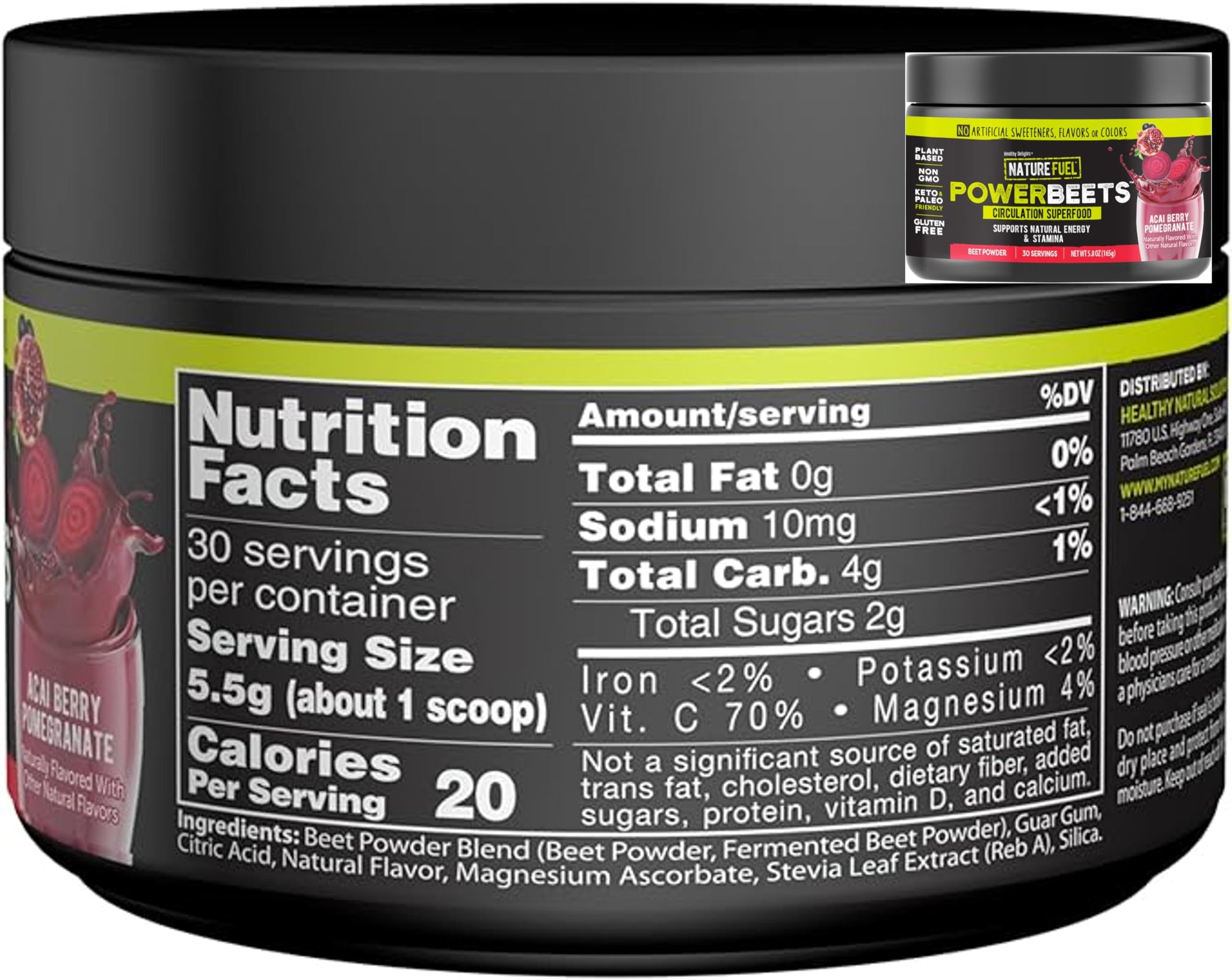 Amazing Grass Greens Blend Superfood: Super Greens Powder Smoothie Mix for Boost Energy, 30 Servings & Nature Fuel Power Beets Powder, Beet Root Powder, Support Natural Energy, 30 Servings Amazing GrassAu supplements