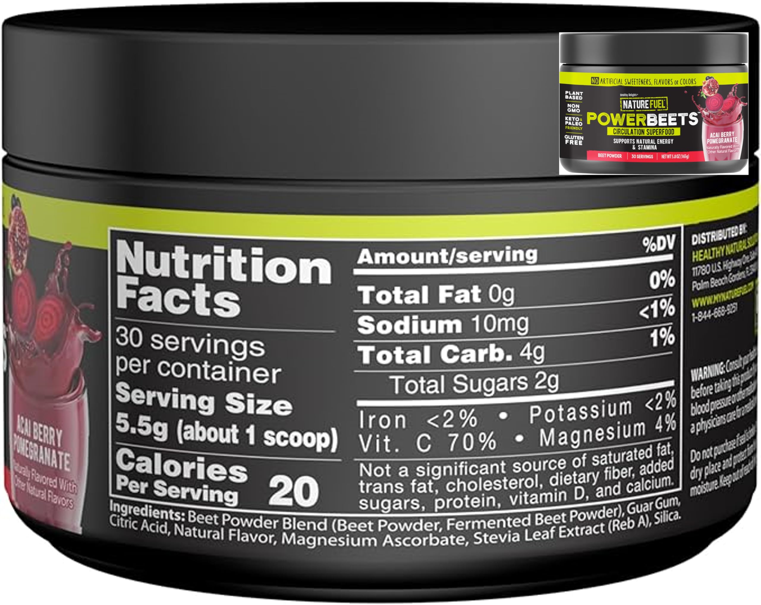 Amazing Grass Greens Blend Superfood: Super Greens Powder Smoothie Mix for Boost Energy, 30 Servings & Nature Fuel Power Beets Powder, Beet Root Powder, Support Natural Energy, 30 Servings Amazing GrassAu supplements