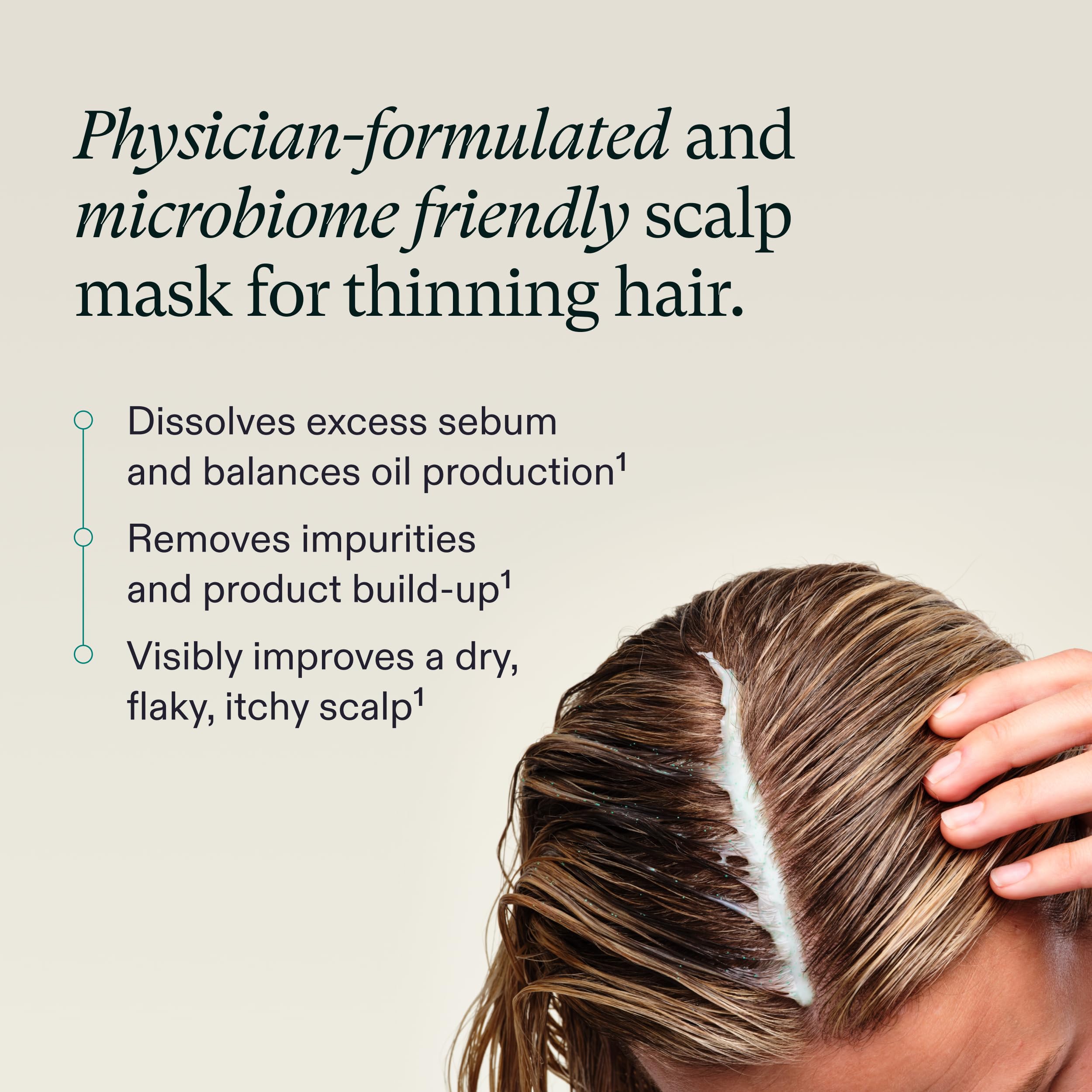 Nutrafol Exfoliating Scalp Mask, Eliminates Product Build-up and Oil for Healthier Hair and Scalp, Physician-formulated for Thinning Hair, Color and Extension Safe - 4 Fl Oz Bottle NutrafolUS supplements