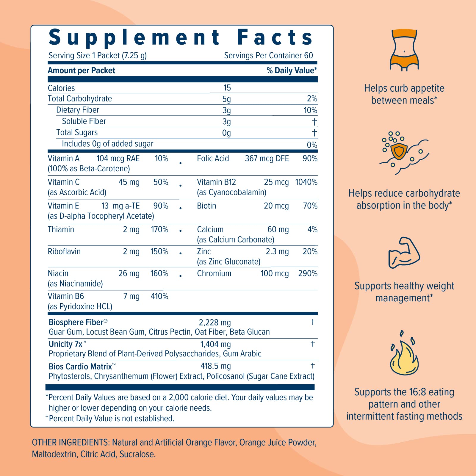 UNICITY BALANCE ORANGE - Stay Full Longer by Slowing Carbohydrate Absorption UnicityUS supplements