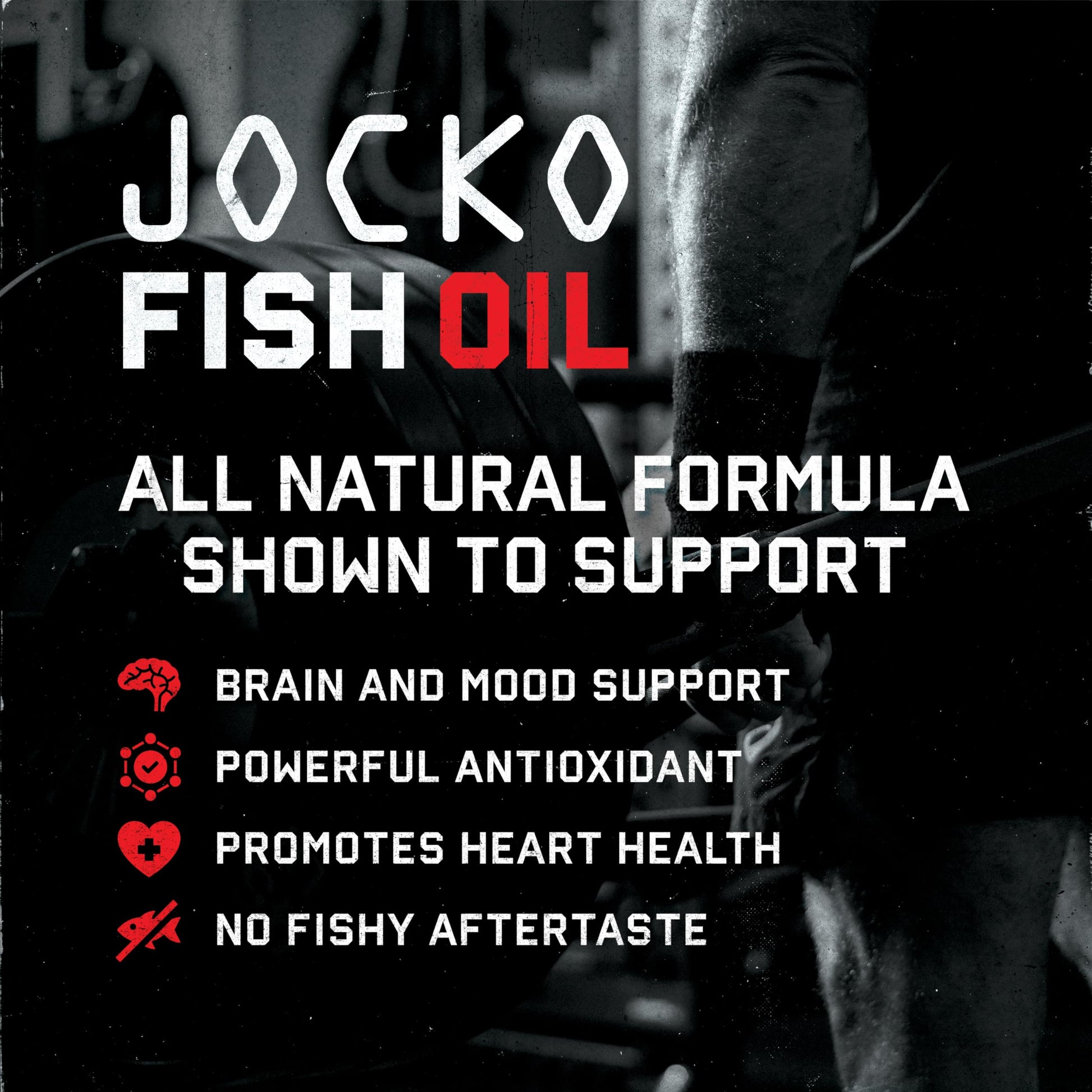 Jocko Fuel Omega 3 Fish Oil Supplement 2000mg - Burpless Fatty Acid Supplement, Wild Caught, Powerful Antioxidant with Astaxanthin (60 Capsules) Jocko FuelAu supplements