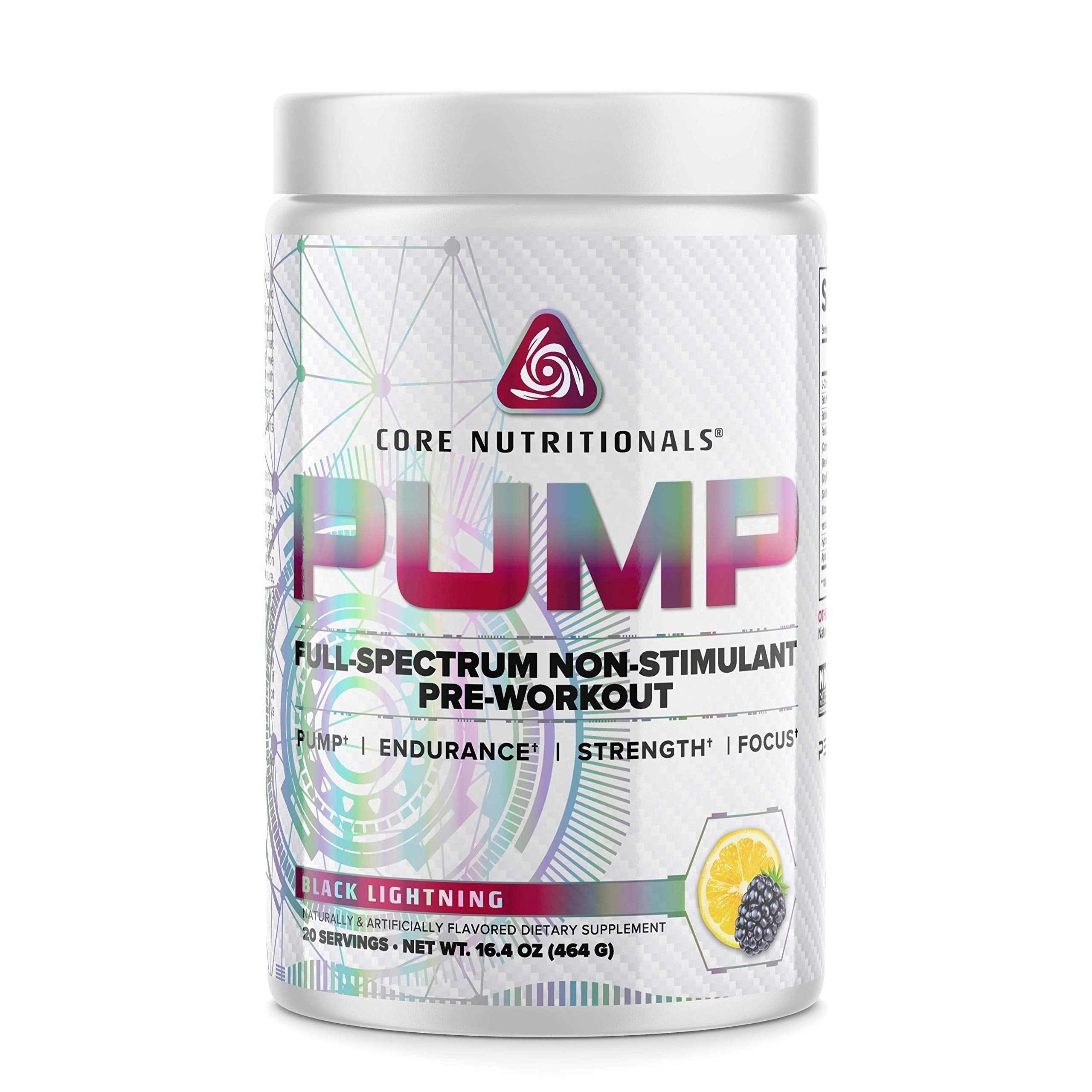 Core Nutritionals Pump Full-Spectrum Non-Stimulant Pre-Workout, with N03T Nitrate Core NutritionalsAu supplements
