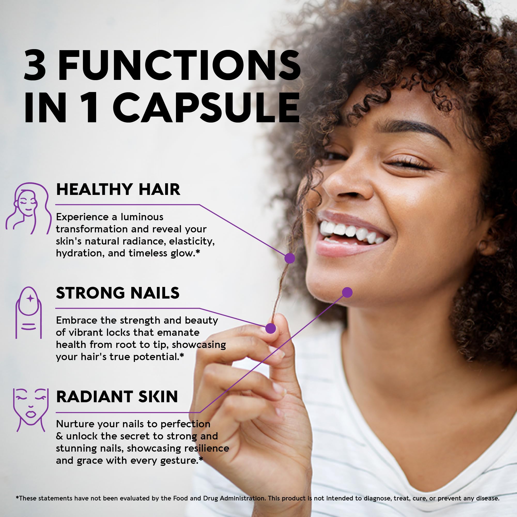 Biotin | Collagen | Keratin | Hyaluronic Acid - Hair Growth Support Pills, 25000 mcg NUTRAHARMONYAu supplements