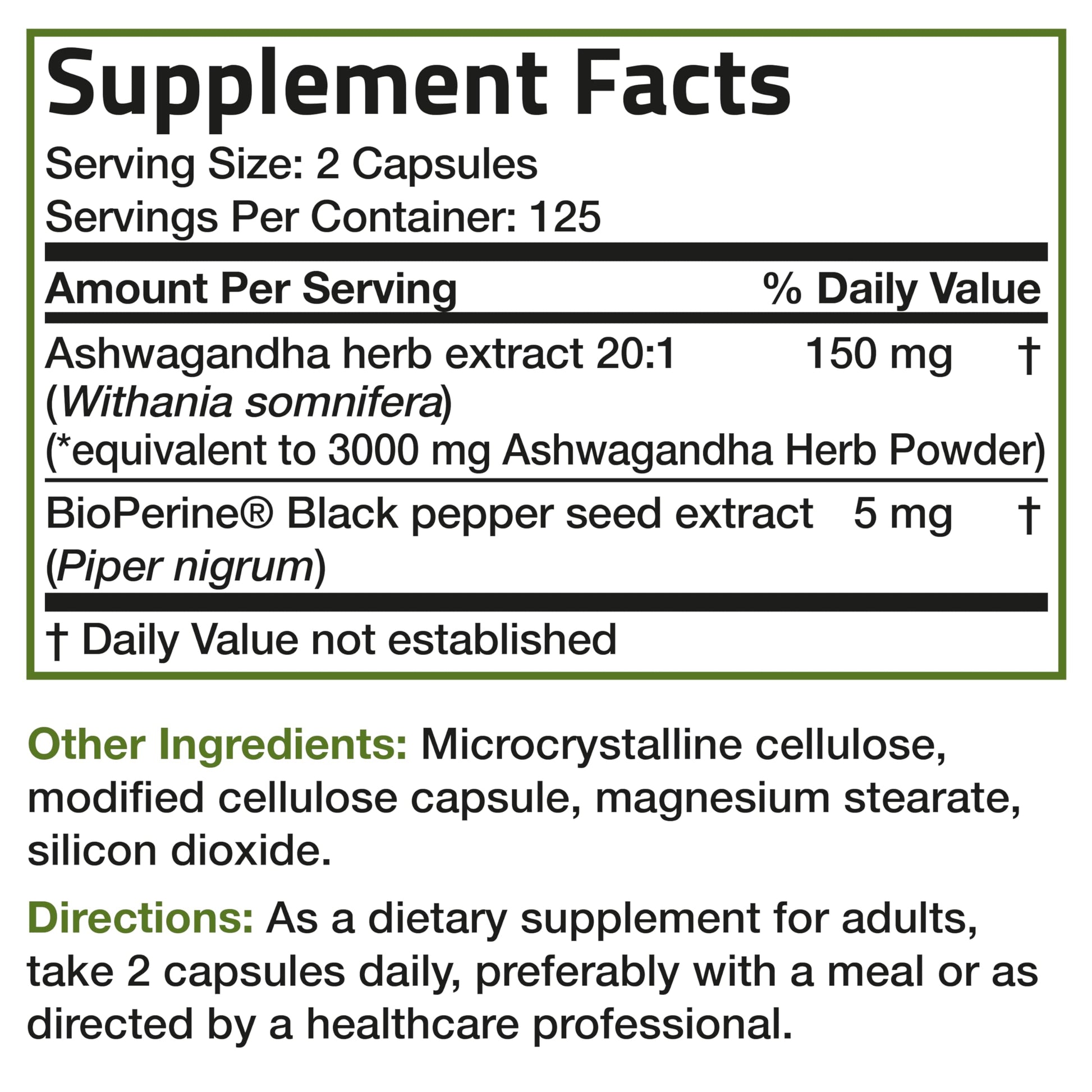 Bronson Ashwagandha Extra Strength 3000 mg Stress & Mood Support with BioPerine BronsonAu supplements