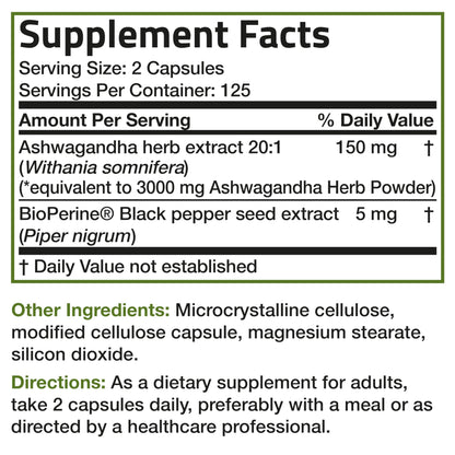 Bronson Ashwagandha Extra Strength 3000 mg Stress & Mood Support with BioPerine BronsonUS supplements