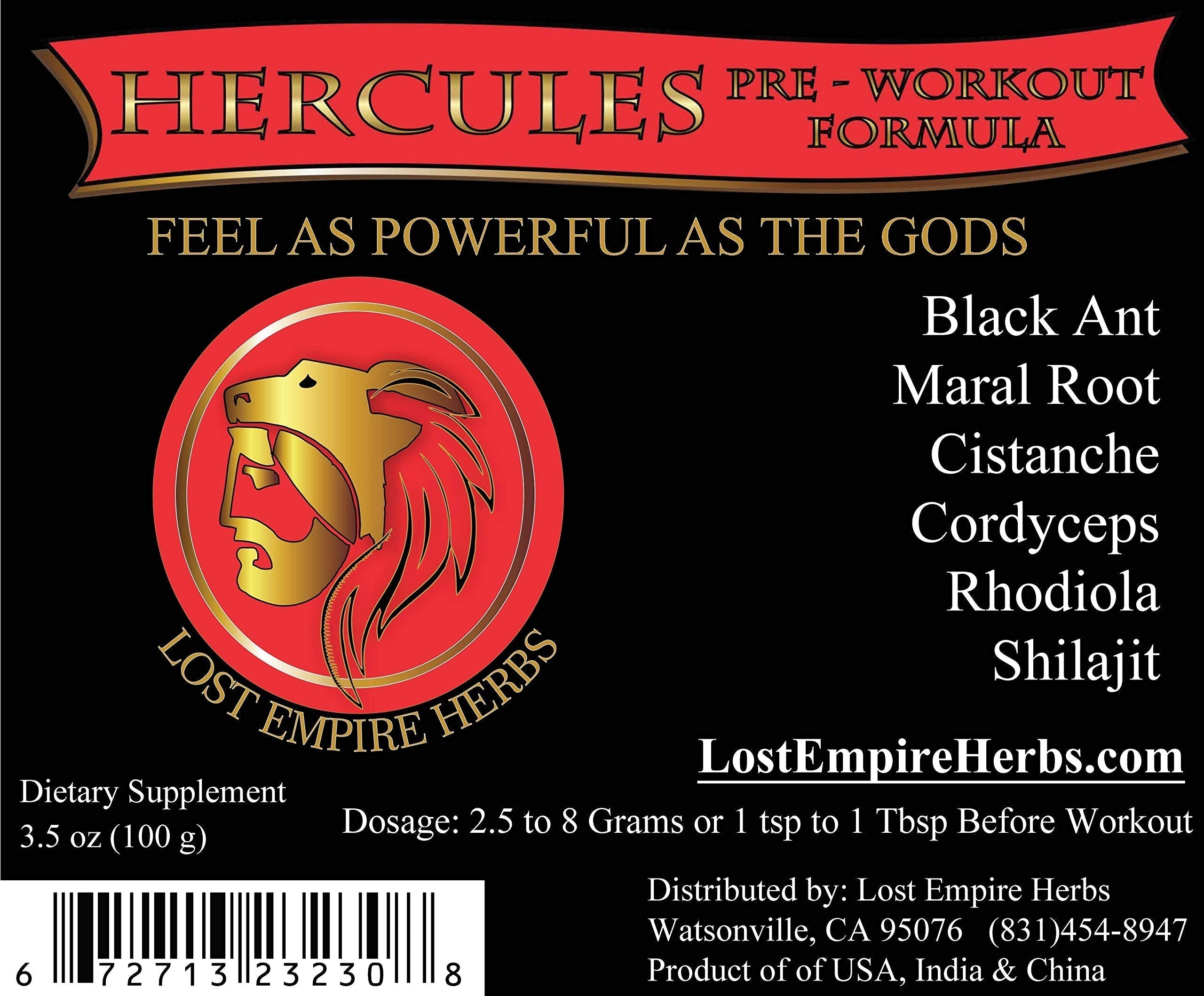 Lost Empire Herb's Pre Workout Herbal Supplement (Powder ~ 100g) || Premium Grade LOST EMPIRE HERBS UNLEASH THE POWER OF NATUREAu supplements