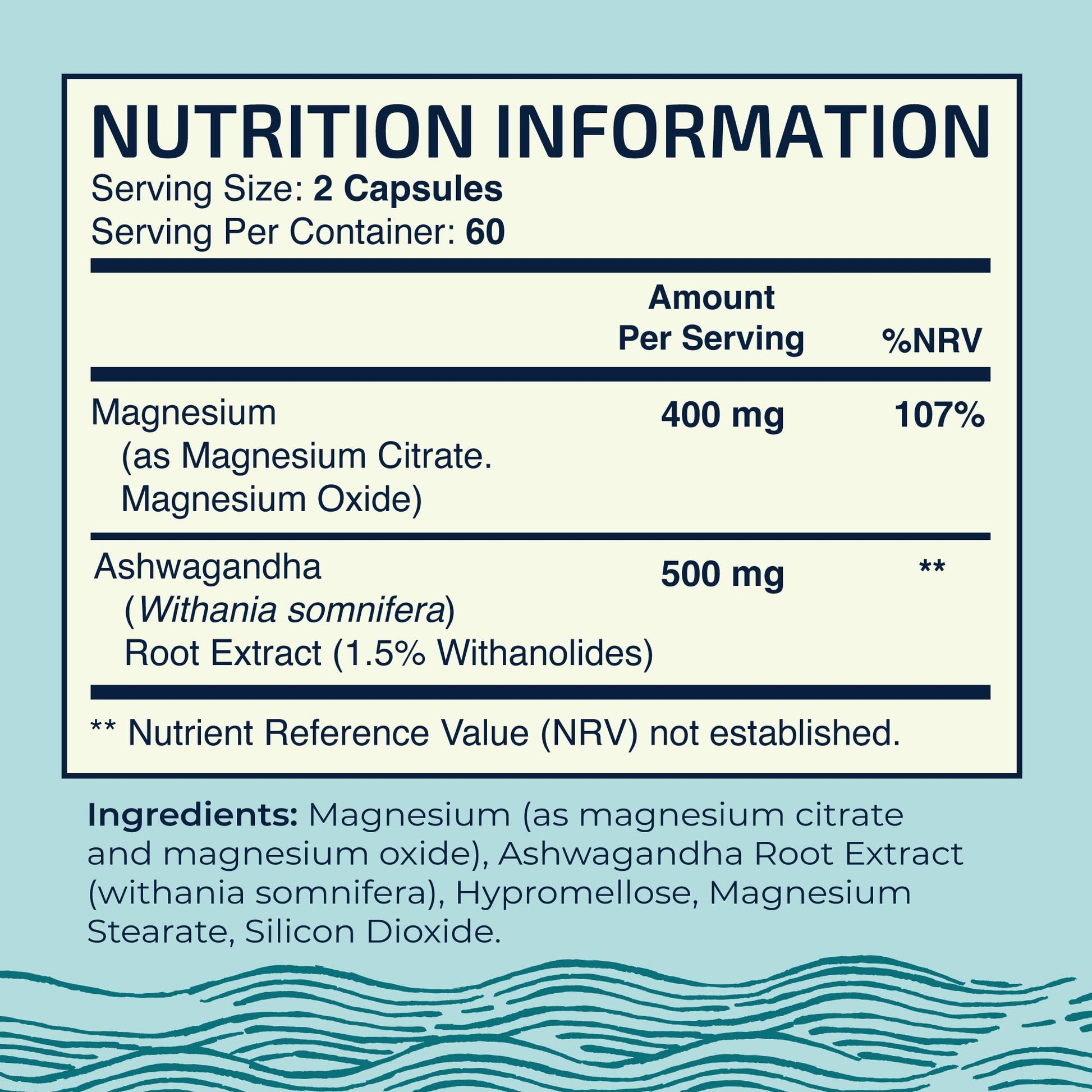 Magnesium Ashwagandha | Calming Magnesium Supplement for Adults | Relax, Rest Nobi NutritionUS supplements