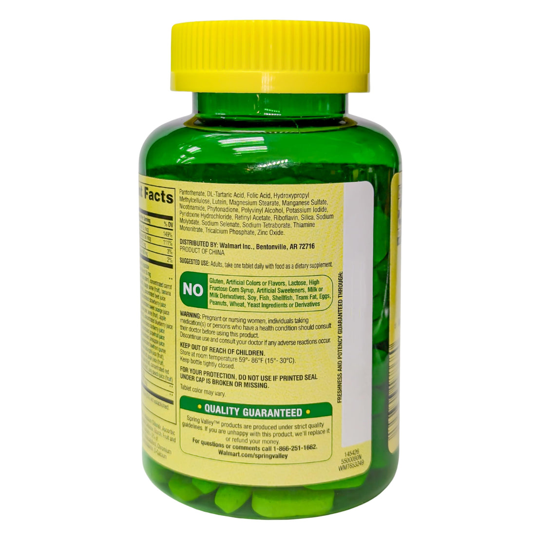 Spring Valley Women's 50+ Multi with Fruits & Vegetables Dietary Supplement 150 Tablets (One Bottle) Good Health Buena SaludAu supplements