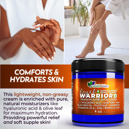 Herbal Mana Royal Warrior with 5000mg Hemp Lotion - 99.9% Pure DMSO Cream Herbal ManaUS supplements
