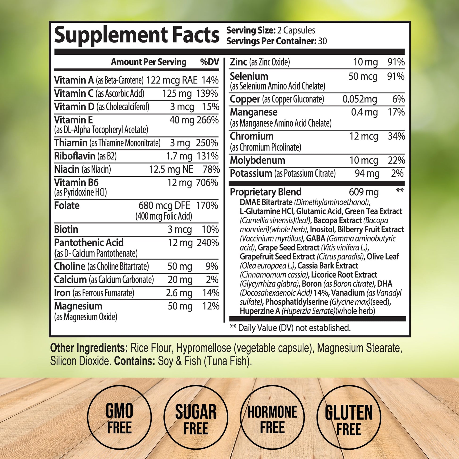 Neuro Plus Brain Supplement - Nootropic for Memory, Focus & Clarity - Neuro Brain and Focus Supplement with Bacopa Monnieri & DHA - Cognitive Support Formula - 60 Capsules Vitalize LifeAu supplements