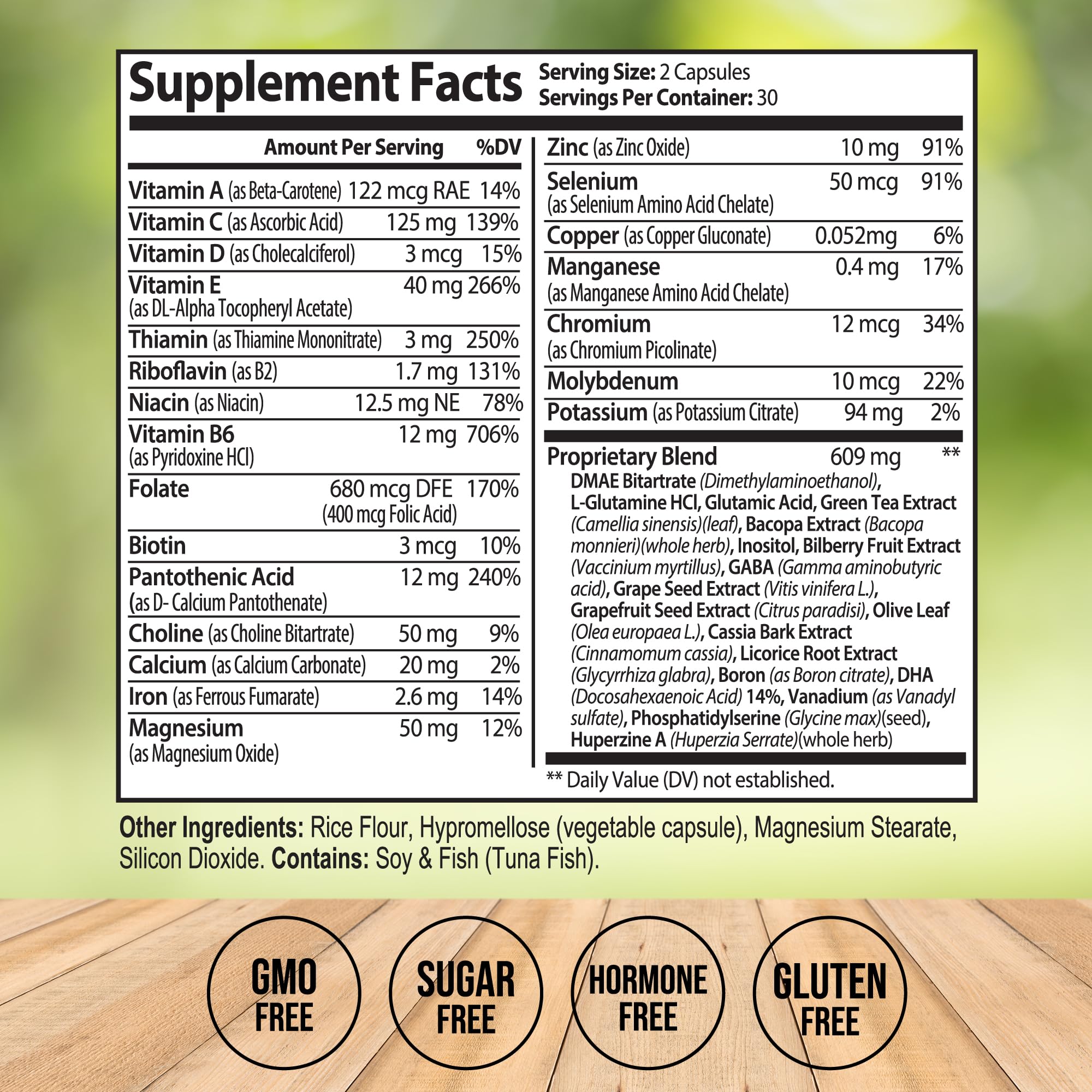Neuro Plus Brain Supplement - Nootropic for Memory, Focus & Clarity - Neuro Brain and Focus Supplement with Bacopa Monnieri & DHA - Cognitive Support Formula - 60 Capsules Vitalize LifeAu supplements