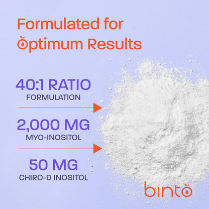 Binto Inositol Powder Mix | 60-Day Supply | 40:1 Ratio of Myo and D-Chiro Inositol BintoUS supplements