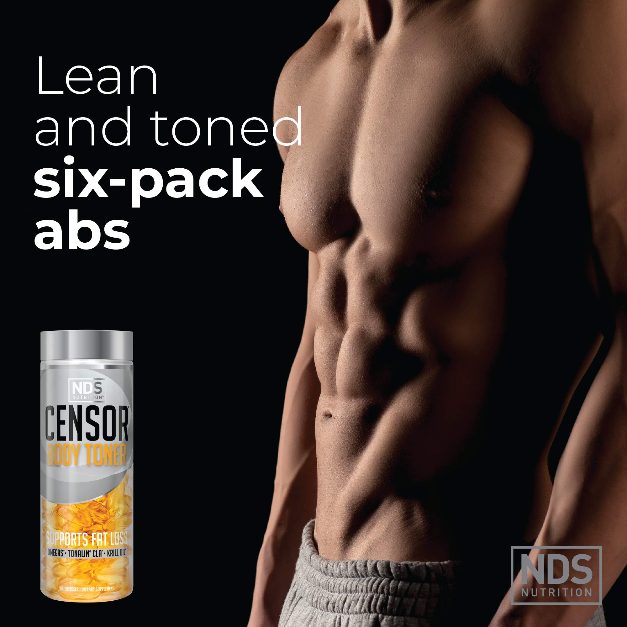 Censor NDS Nutrition Fat Loss and Body Toner with CLA, Fish Oil, Safflower and Omega 3-6-9 Blend CensorUS supplements