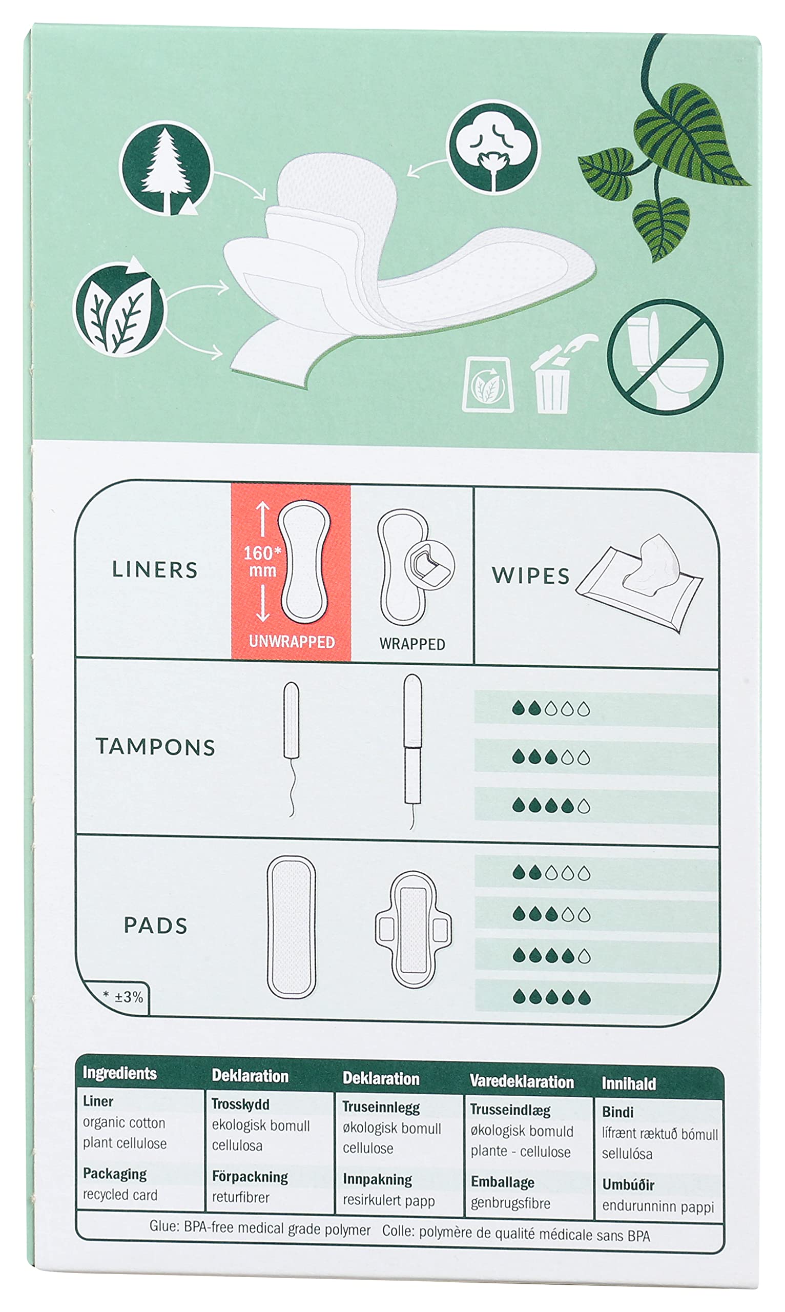 Natracare Natural Organic Curved Panty Liners, with Certified Organic Cotton, Ecologically Certified NATRACAREAu supplements