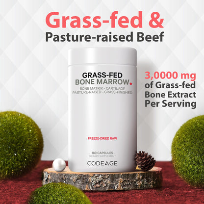 Codeage Grass Fed Bone Marrow, Full Spectrum Whole Bone Extract CodeageUS supplements