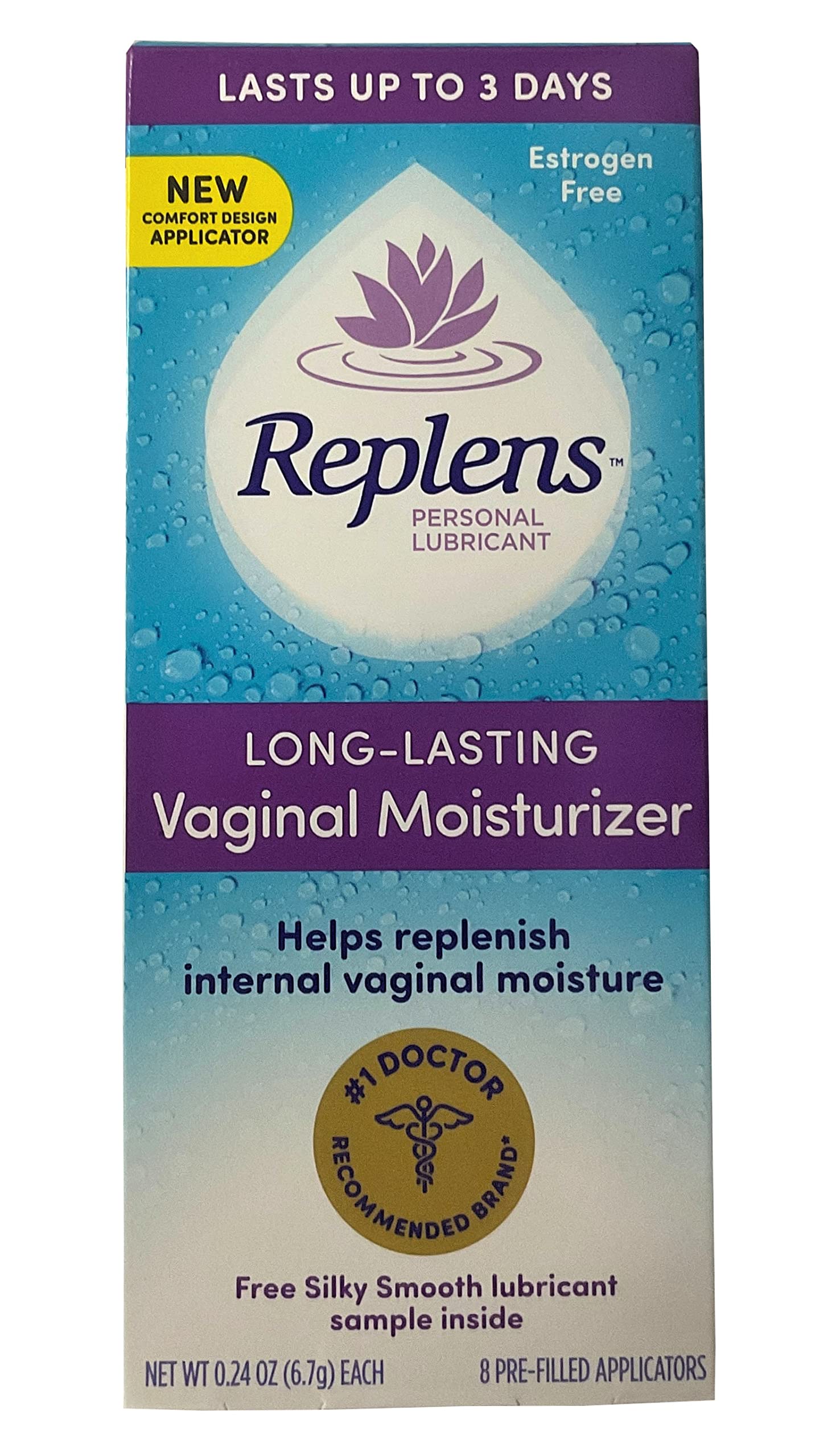 Replens Long-Lasting Vaginal Moisturizer -8 Count (Pack of 3) ReplensAu supplements