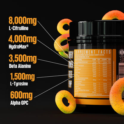 Huge Supplements Wrecked Pre-Workout Powder, 30G+ Ingredients Per Serving to Boost Huge SupplementsUS supplements