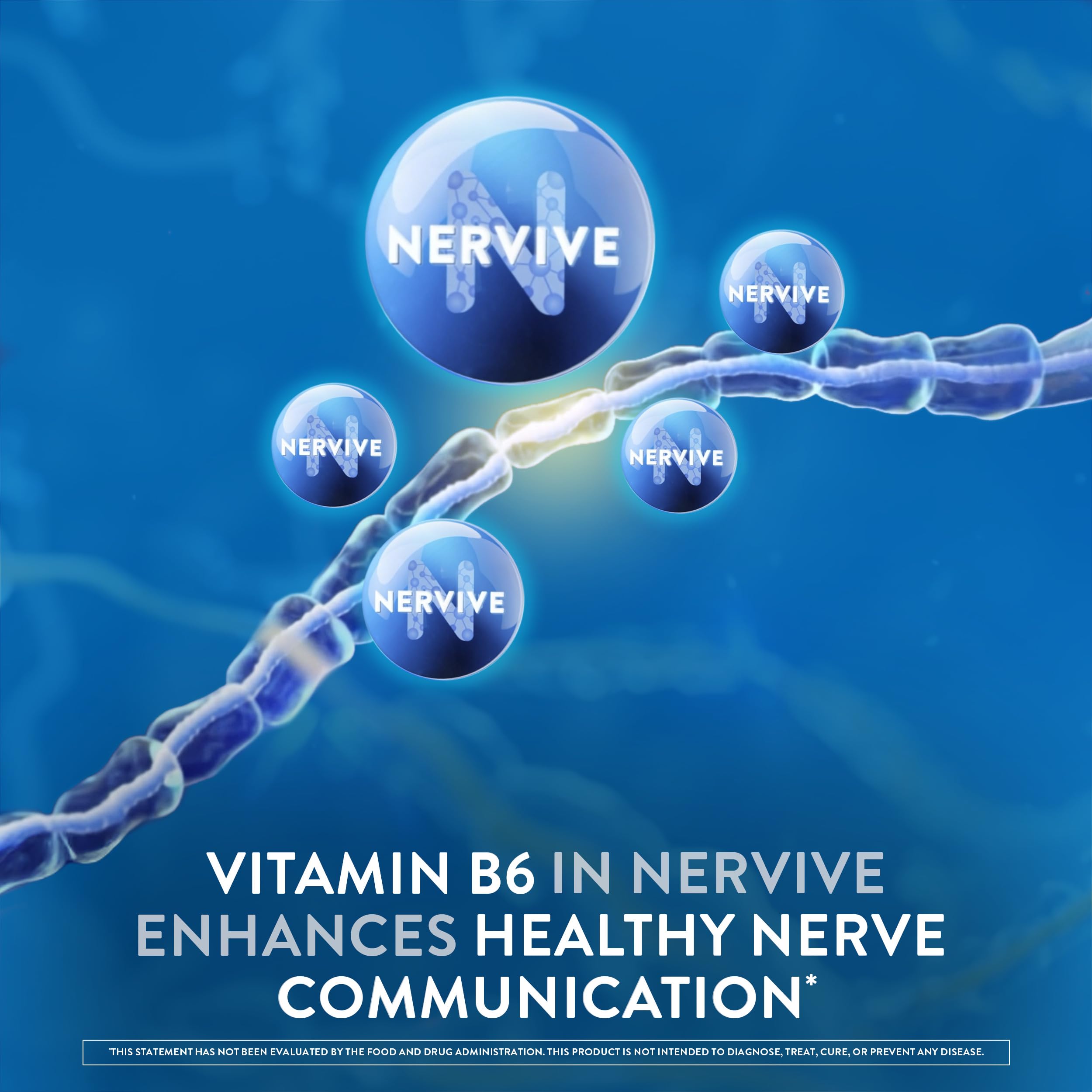 Nervive Nerve Health, Alpha Lipoic Acid, Fortify Nerve Health, Healthy Nerve Function, Healthy Blood Circulation, Supplement, Tablet, 60 Tablets NerviveAu supplements