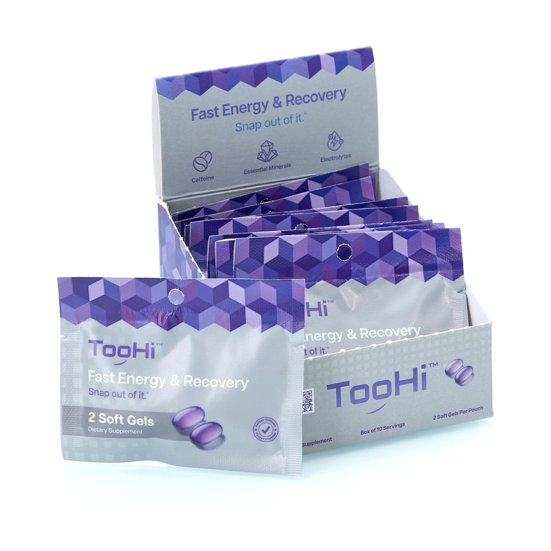 TooHi Reset Softgels - Proprietary Blend with Additional Caffeine (84mg), L-Theanine & Electrolytes | Patent Pending - 10 Doses TooHiAu supplements