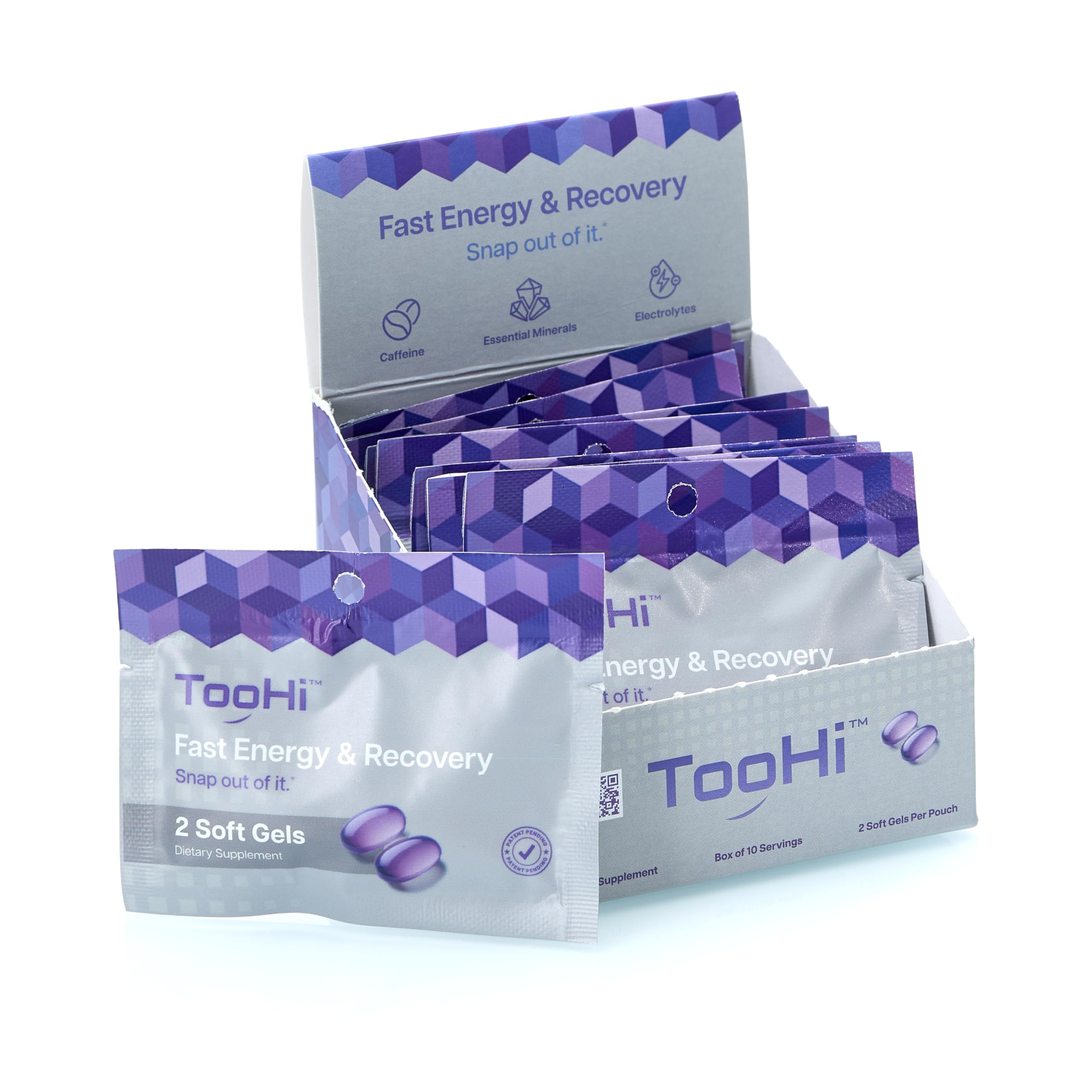 TooHi Reset Softgels - Proprietary Blend with Additional Caffeine (84mg), L-Theanine & Electrolytes | Patent Pending - 10 Doses TooHiAu supplements