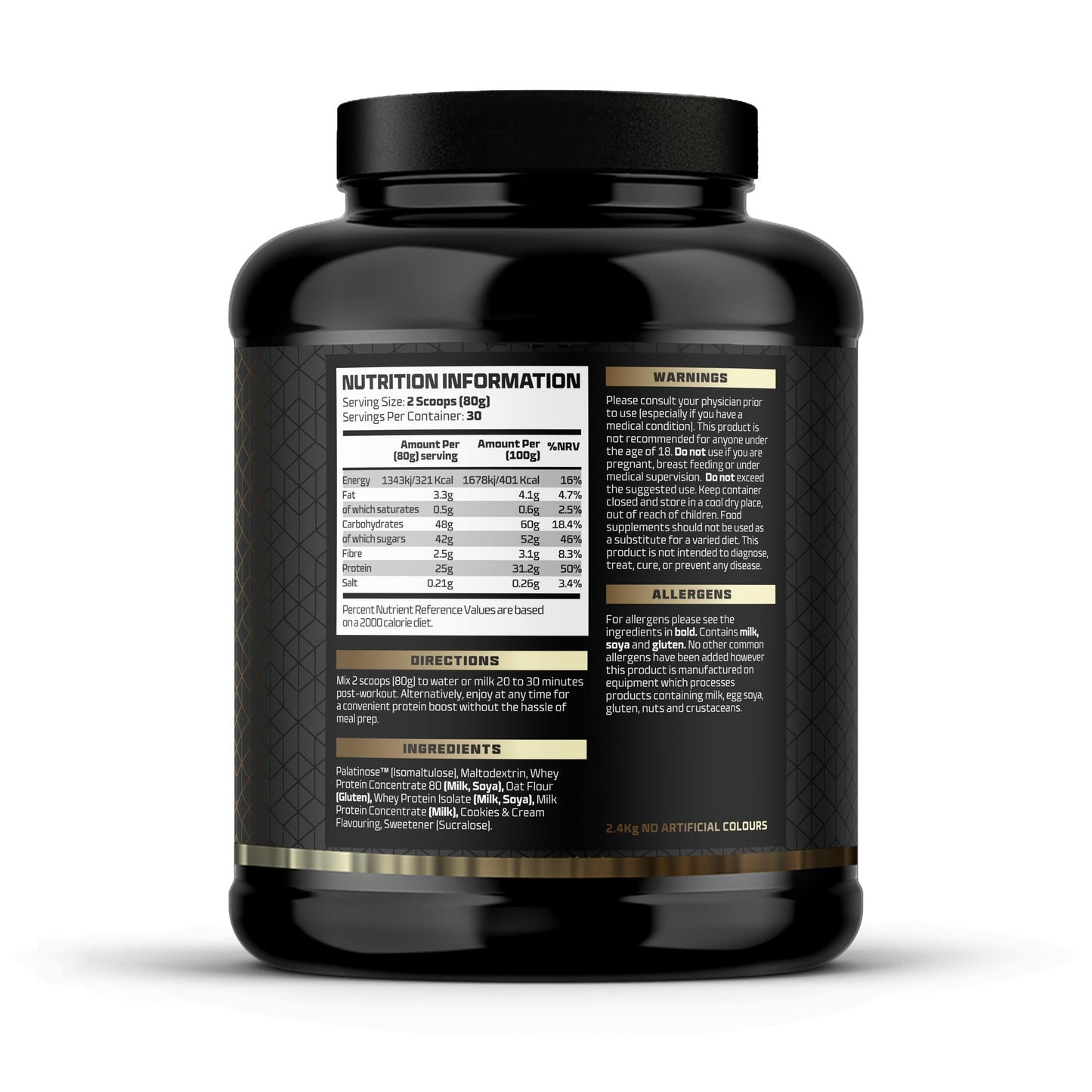 Beast Pharm | Recover Whey Protein Powder | 2.4kg/30 Servings | Cookies & Cream Beast PharmUS supplements