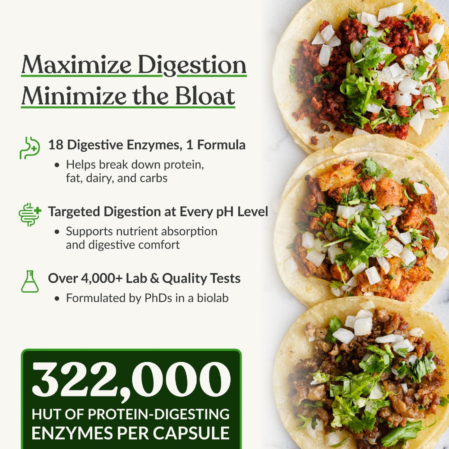 BIOptimizers MassZymes - Complete Digestive Enzymes Supplement for Gut Health - Bloating Relief for Men and Women - Lipase Amylase Bromelain Digestive Enzymes (30 Capsules) BIOptimizersUS supplements