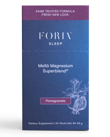 mellö Magnesium Supplement Superblend Powder - Magnesium Glycinate with L-Theanine, GABA, and Trace Minerals - Supports Sleep, Relaxation, and Balanced Energy - Pomegranate Flavor, 10-Pack, Singles NedAu supplements