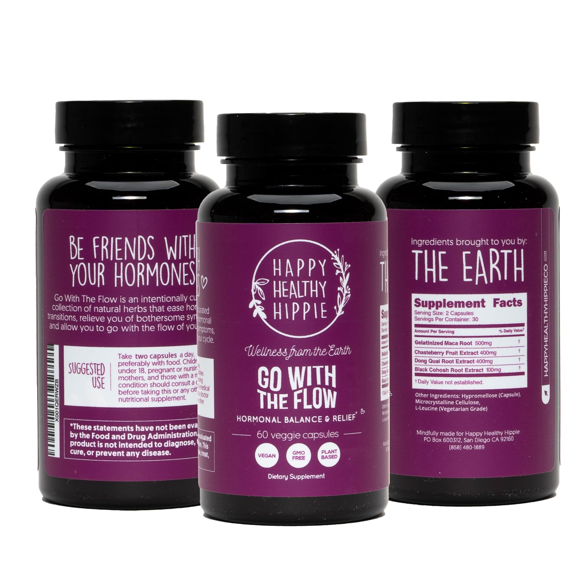 Hormone Balance for Women – PMS Support Supplement, Menopause & Perimenopause | Bloating Relief, Menstrual Cramp, Mood, PMDD | Chasteberry Supplements, Black Cohosh, Dong Quai | Vegan, Non-GMO, 60 Ct Happy Healthy HippieAu supplements