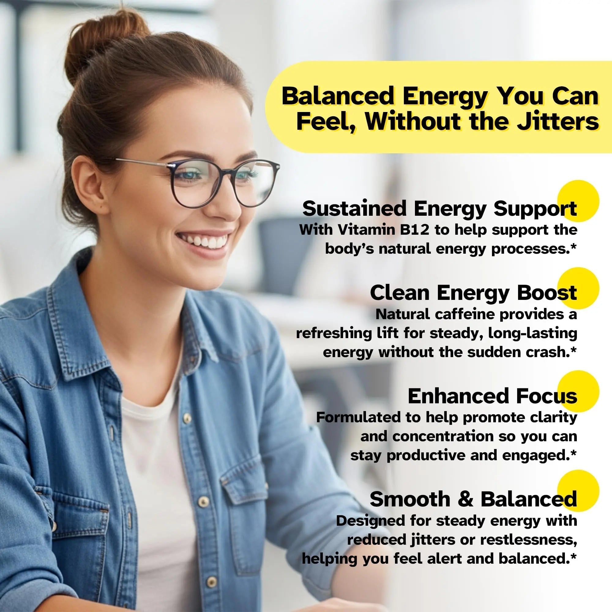 Energy Patches – 30 Plant-Based Patches with Biotin, Caffeine & Ginseng – Gentle Daily Support for Focus, Alertness & Vitality – Vegan Formula, 1 Month Supply VitaluminaAu supplements