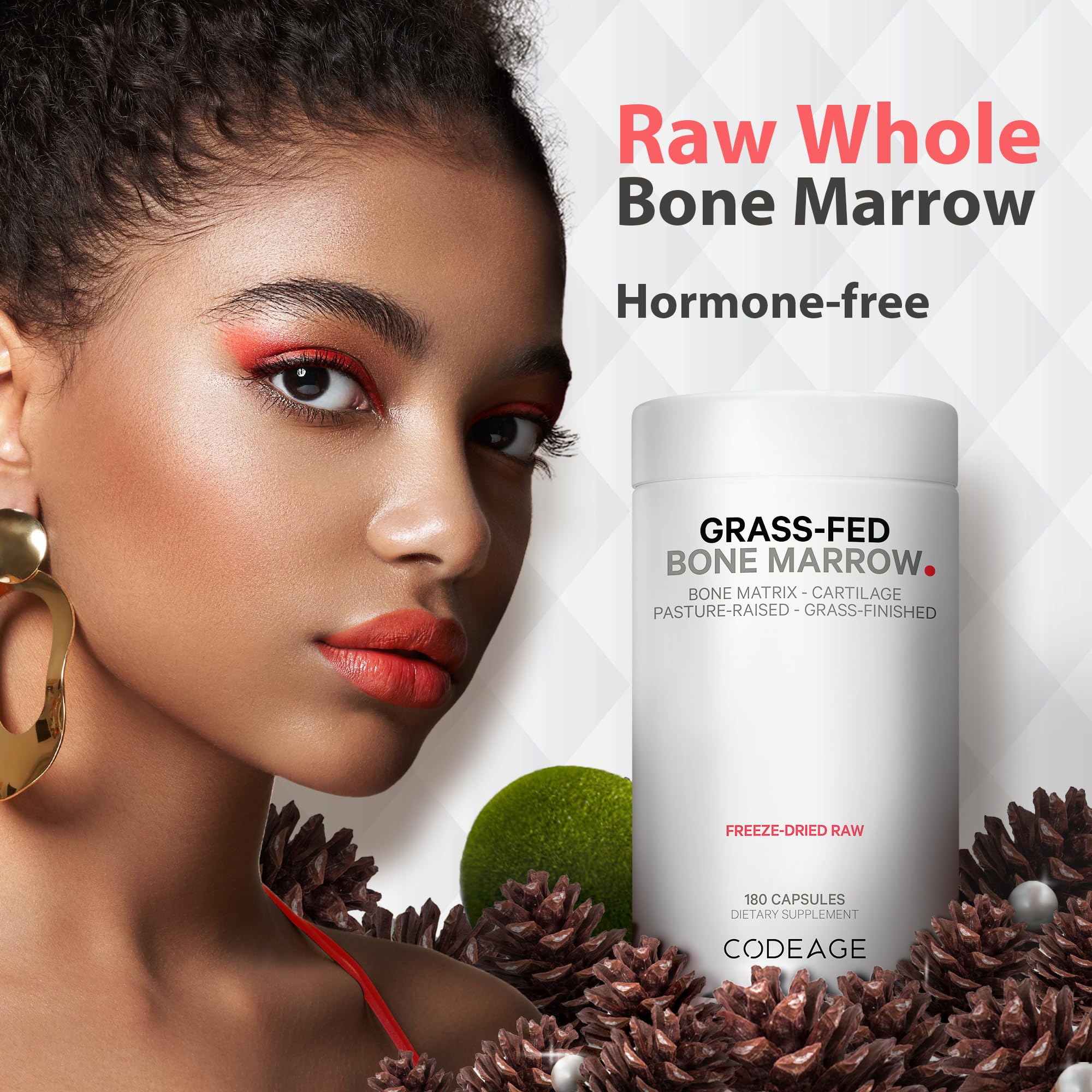 Codeage Grass Fed Bone Marrow, Full Spectrum Whole Bone Extract CodeageAu supplements