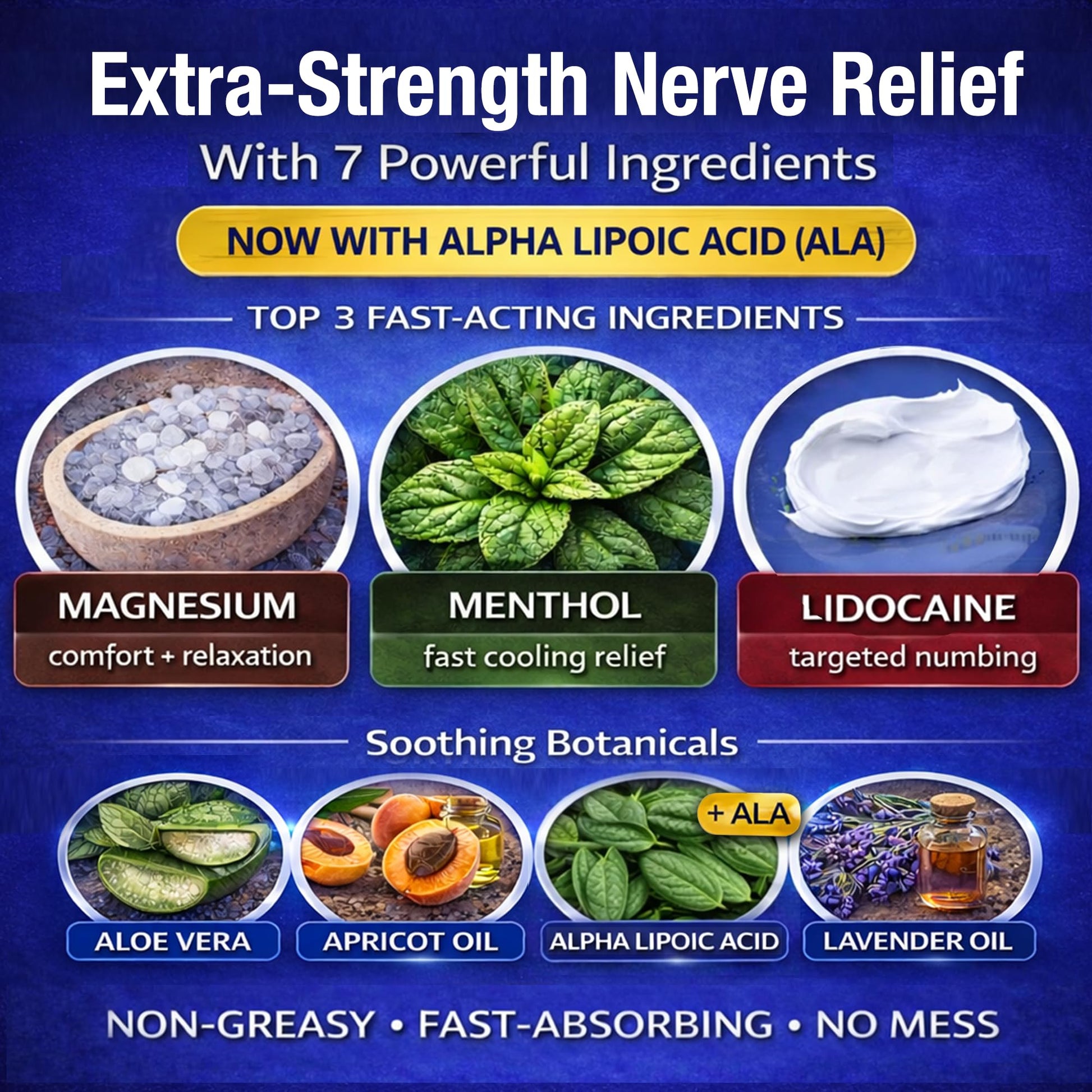 Neuropathy Nerve Relief Cream – Extra Large 8 oz – Maximum Strength for Feet Hands Legs Toes Back – Natural Ingredients Arnica Aloe Vera MSM Vitamins – Fast-Acting Soothing Relief – Super Value 8 oz NuturnaAu supplements