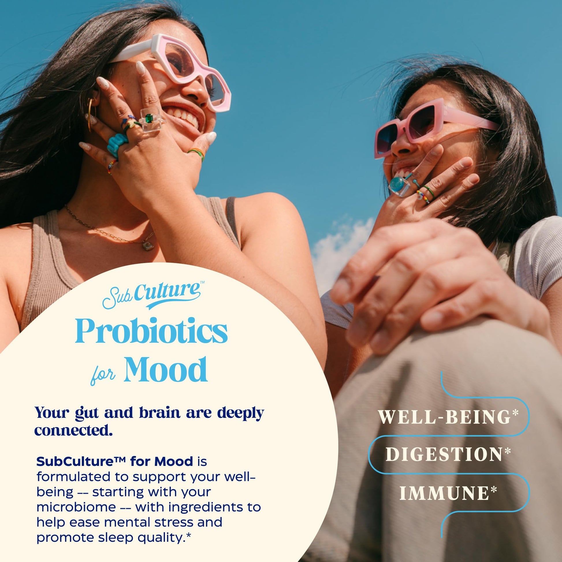 Enzymedica SubCulture Probiotics for Mood, Stress, & Sleep, 50 Billion CFU, Promotes Relaxation, Immune + Digestive Health & Regularity, 30 Count EnzymedicaAu supplements