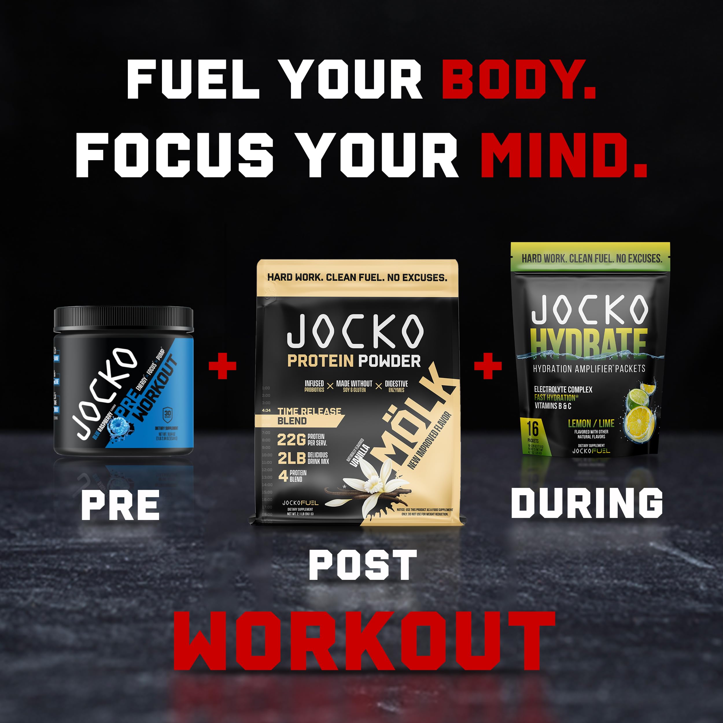 Jocko Mölk Whey Protein Powder (Vanilla) - Keto, Probiotics, Grass Fed, Digestive Enzymes Jocko FuelUS supplements