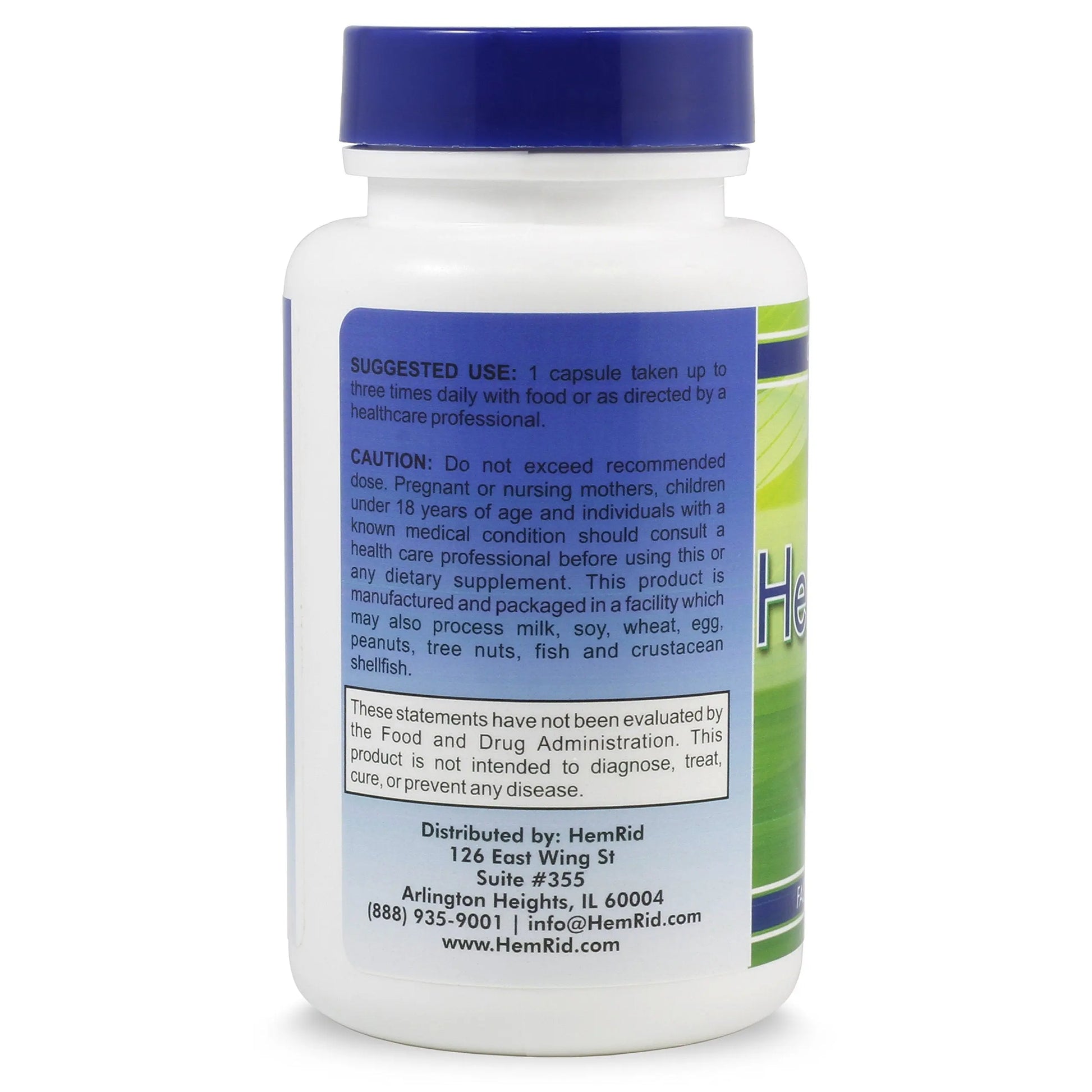 HemRid Best Hemorrhoid Supplement, Reduce Itching, Irritation, Bleeding, Burning in 2-5 Days, Clinically Tested Ingredients Provide Fast Relief in 120 Days HemRidAu supplements