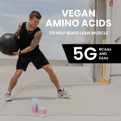 RSP NUTRITION AminoLean Pre Workout Powder, Amino Energy & Weight Management with Vegan BCAA Amino Acids, Natural Caffeine, Preworkout Boost for Men & Women, 30 Serv, Pink Lemonade… RSP NUTRITIONUS supplements